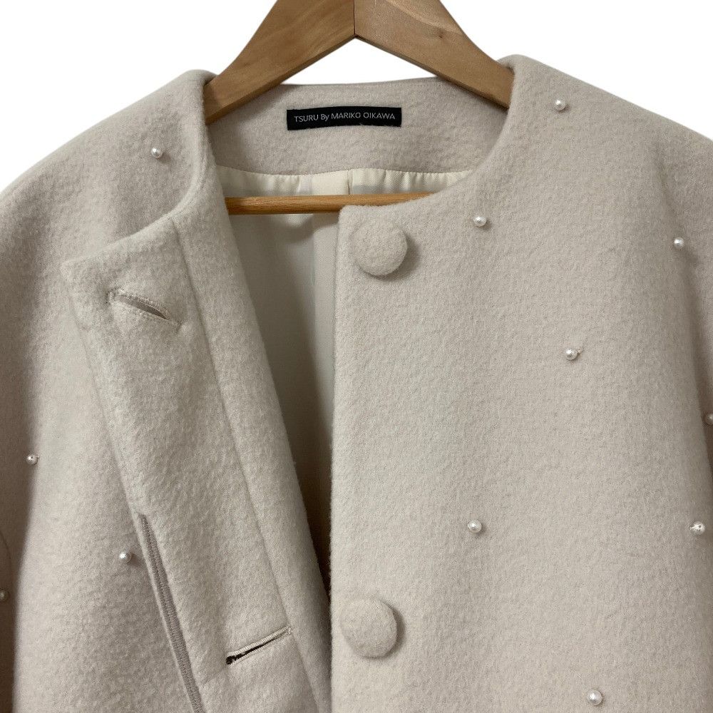 Other Other Tsuru by Mariko Oikawa Charles-Louis(pearl) Coat Textile Outerwear CO-2225730 DUTY FREE for USA Size ONE SIZE - 4 Thumbnail
