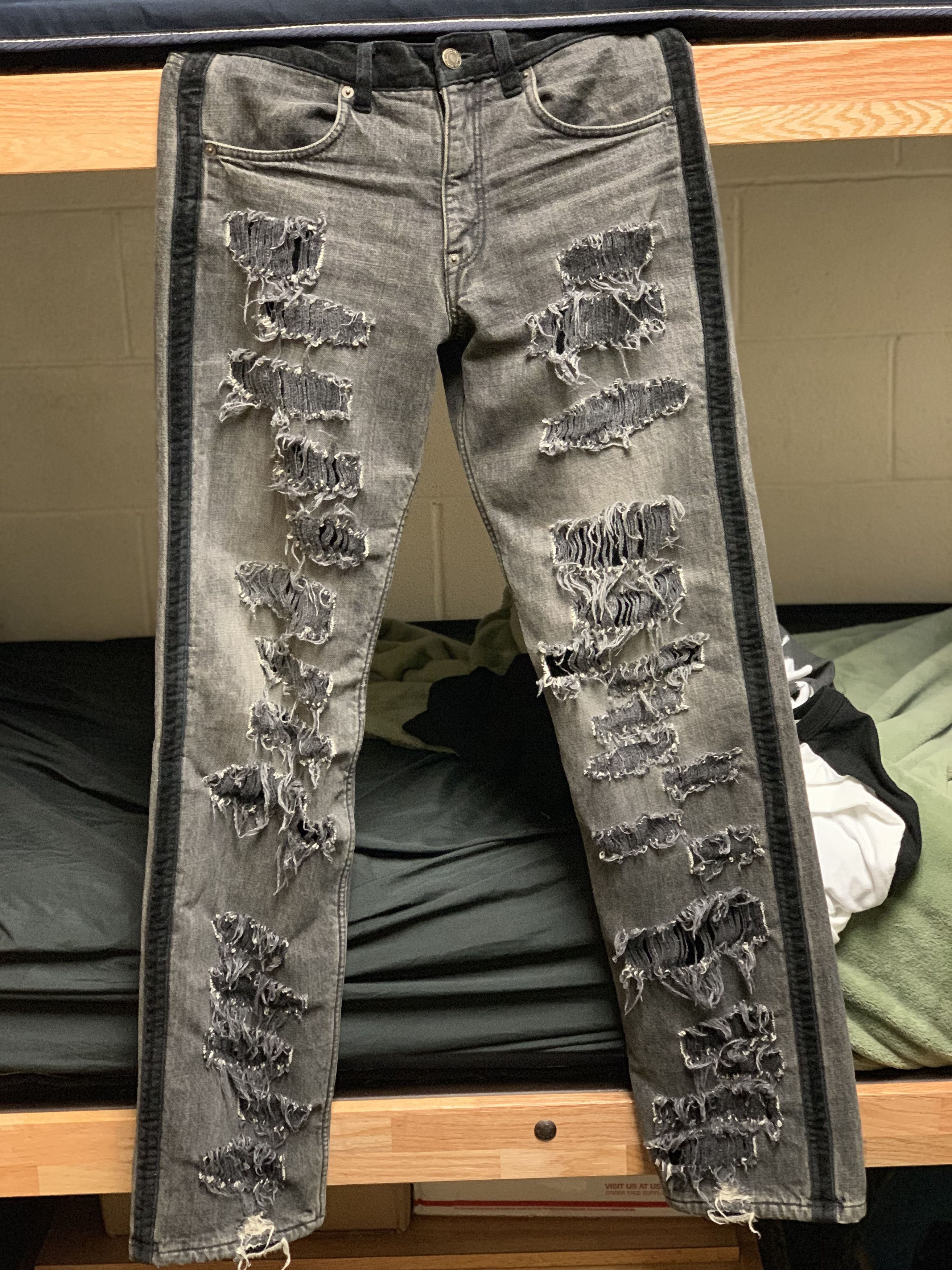 Undercover Undercover 02 AW Witches Cell Division Crash Denim