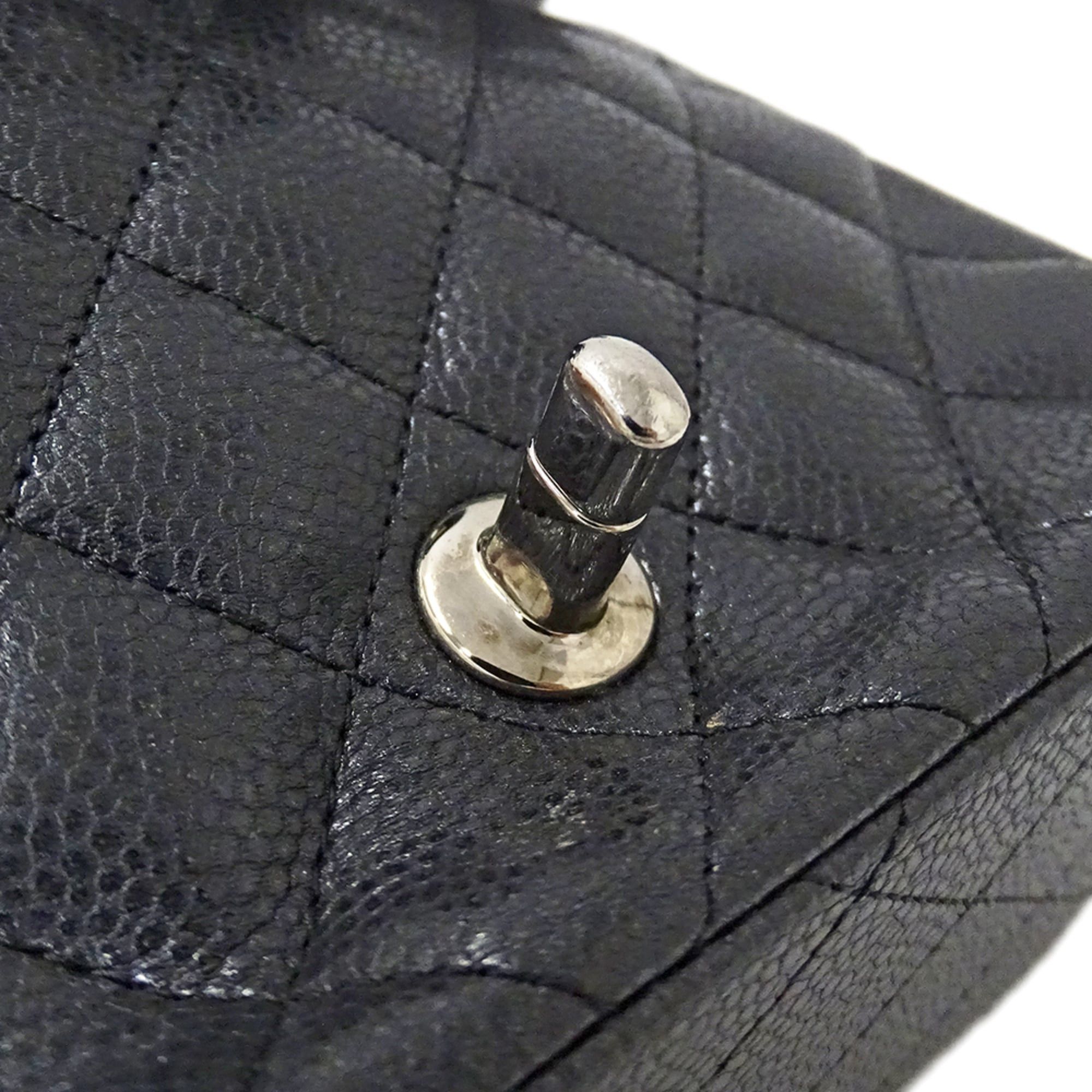 Chanel Chanel Matelassé Mini Handbag for Women, Brand Name Shoulder Bag, Caviar Leather, Black, Silver Hardware, Chain Bag Size ONE SIZE - 15 Thumbnail