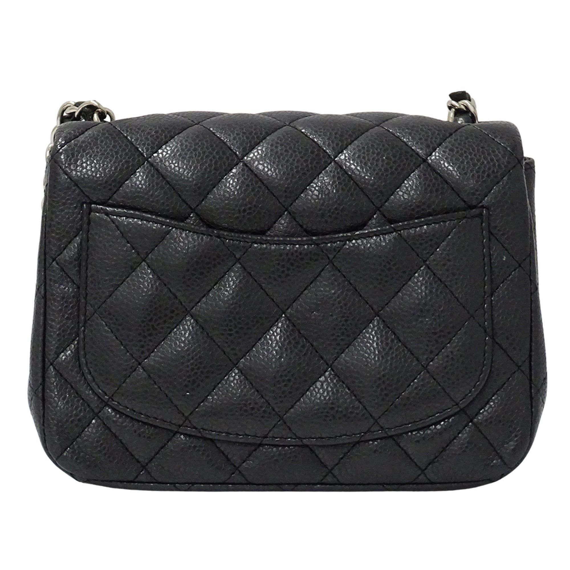 Chanel Chanel Matelassé Mini Handbag for Women, Brand Name Shoulder Bag, Caviar Leather, Black, Silver Hardware, Chain Bag Size ONE SIZE - 2 Thumbnail