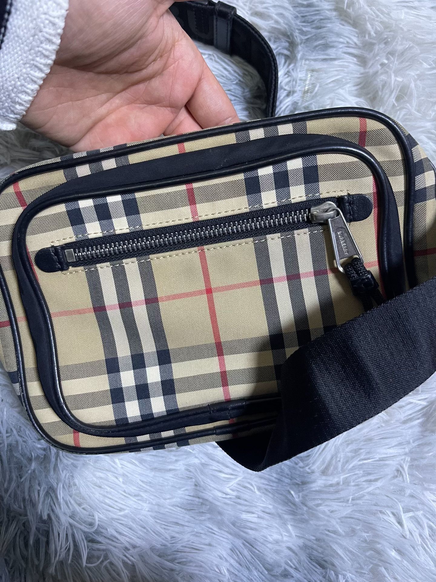Burberry Burberry Vintage Check Calf Leather Camera Bag Size ONE SIZE - 9 Thumbnail