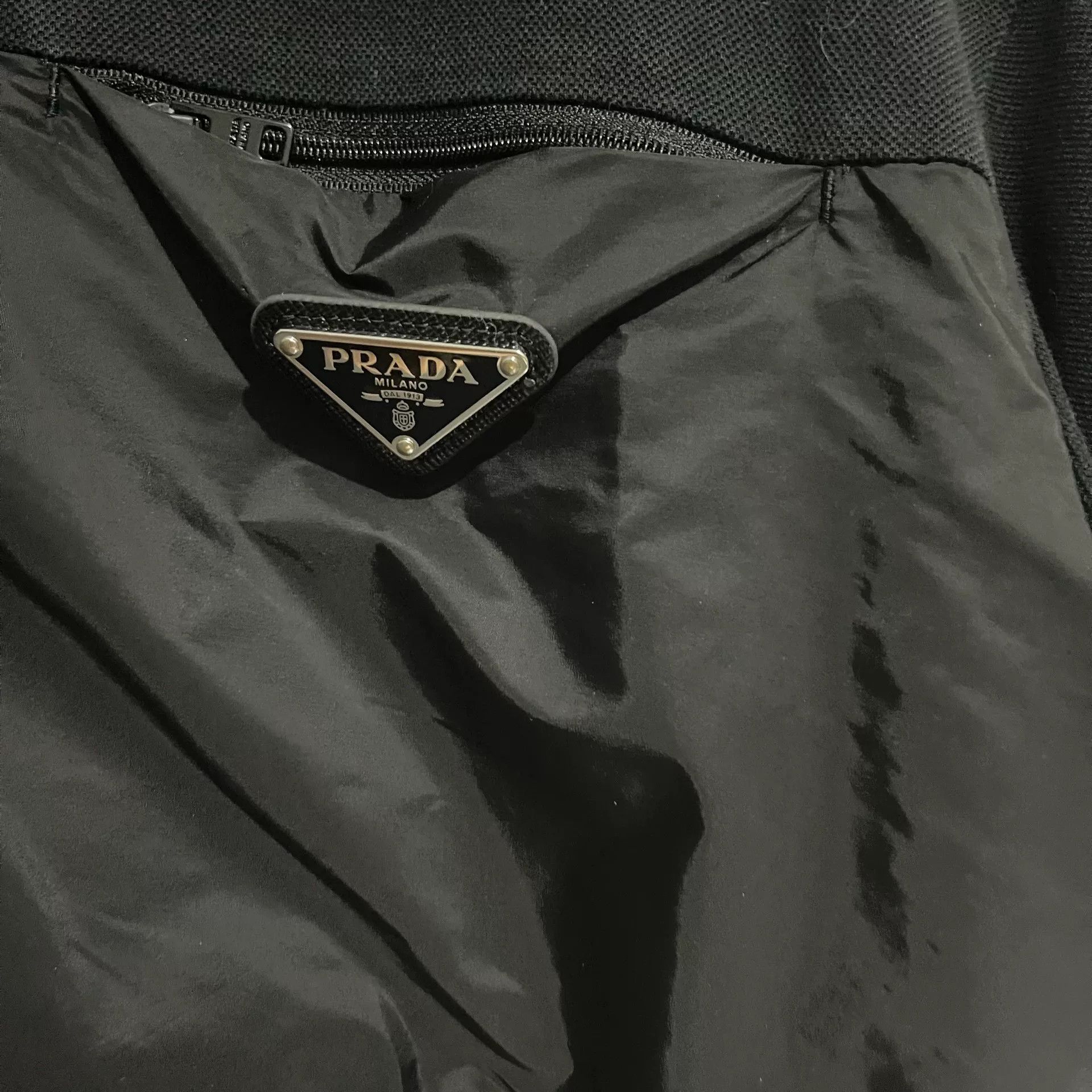 Prada Prada Black Triangle Logo Nylon Polo Size US S / EU 44-46 / 1 - 2 Thumbnail