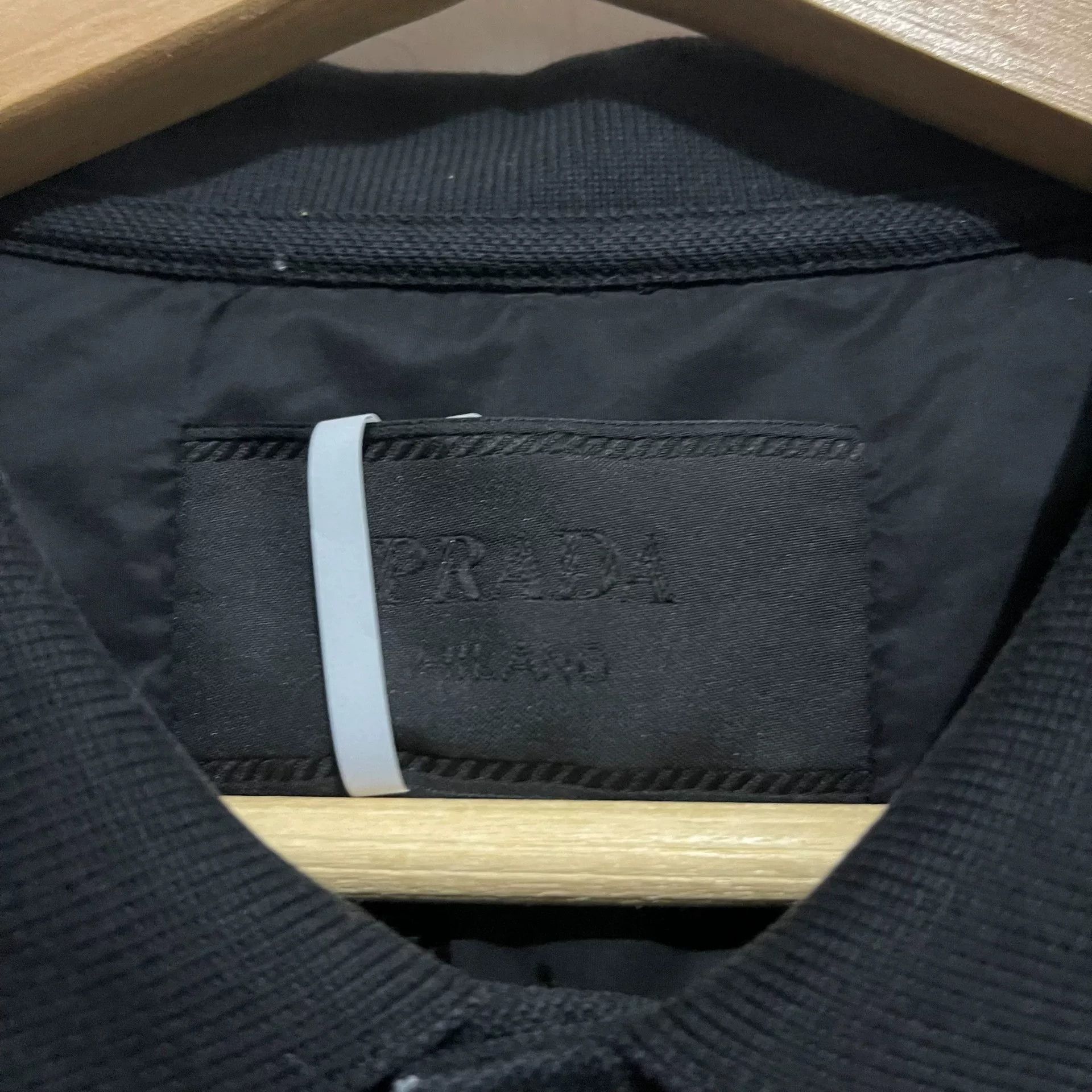 Prada Prada Black Triangle Logo Nylon Polo Size US S / EU 44-46 / 1 - 4 Thumbnail