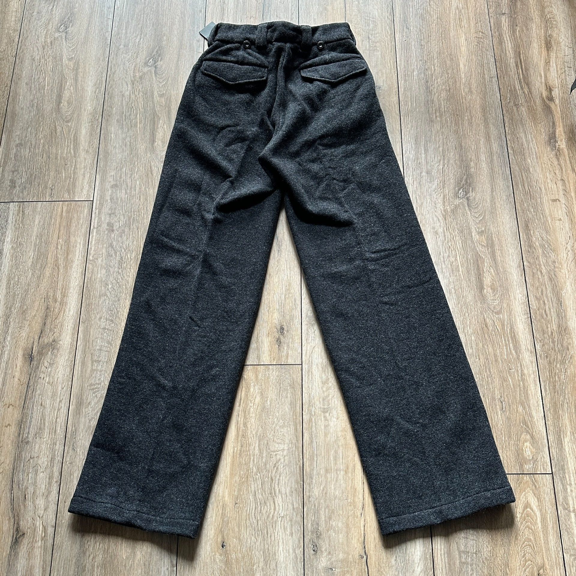 BLACK SIGN Retro High-Waist Wide-Leg Sweat Trousers Size 30" / US 8 / IT 44 - 2 Thumbnail