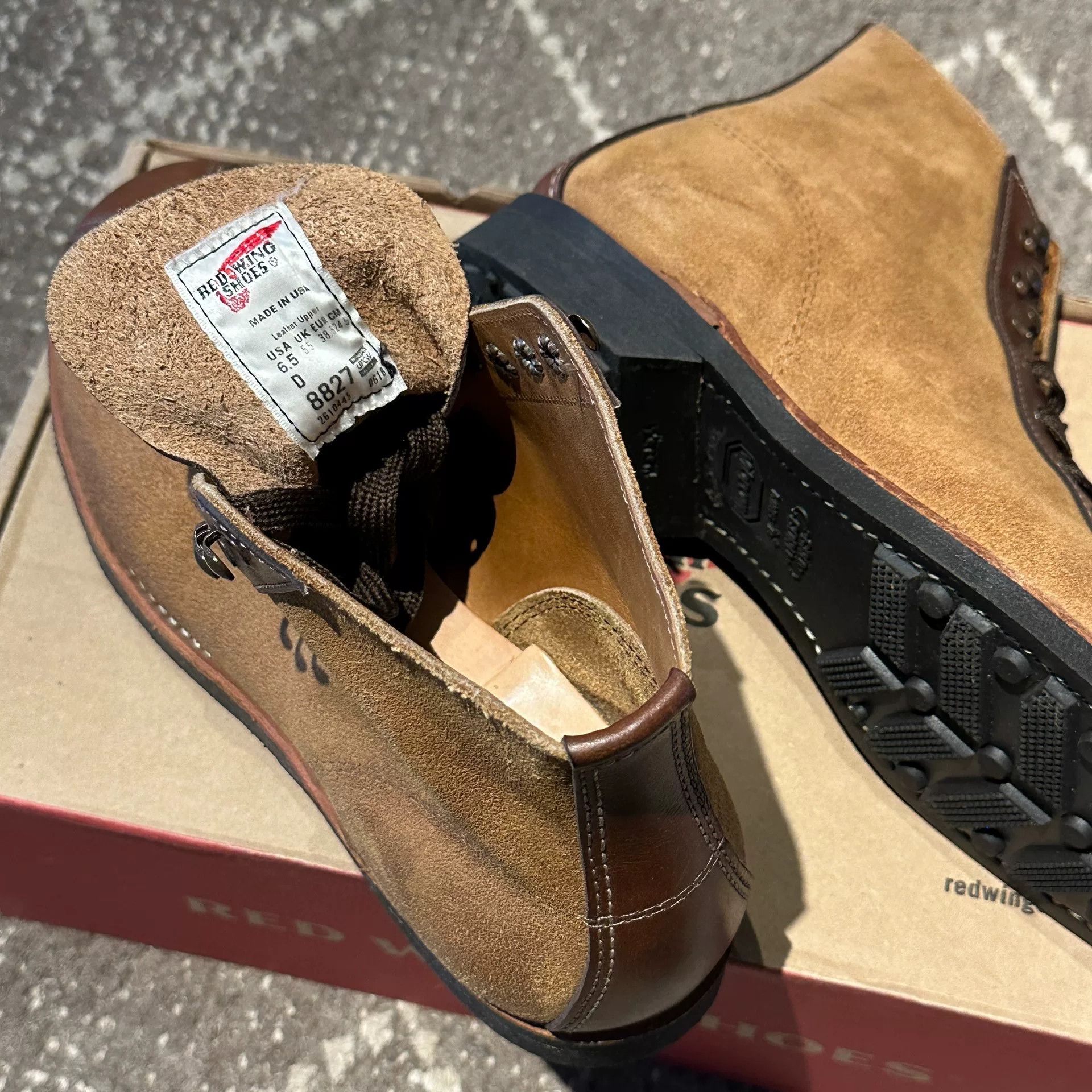Red Wing Redwing 8827 6.5D Boxing Boots Size US 6.5 / EU 39-40 - 7 Thumbnail