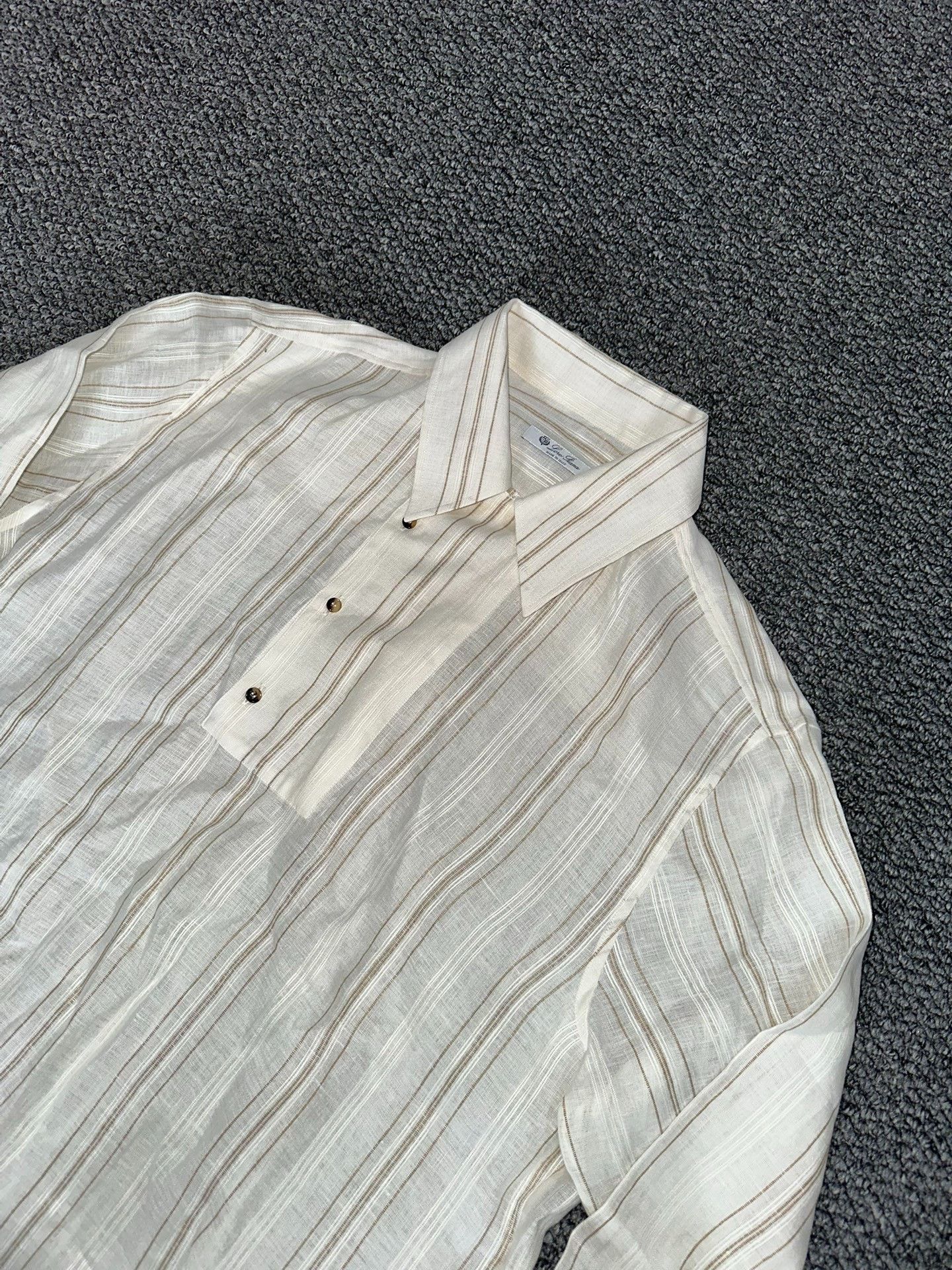 Loro Piana Loro Piana Linen Shirt XL Size US XL / EU 56 / 4 - 2 Thumbnail