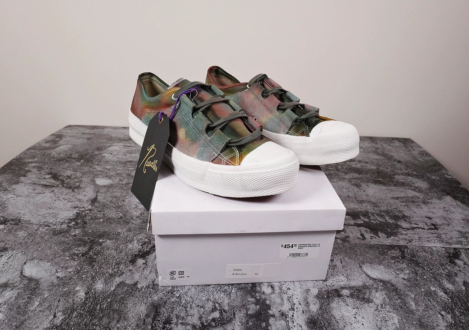 Needles Needles Asymmetric Ghillie Tie Dye Sneaker Size US 8 / EU 41 - 2 Thumbnail