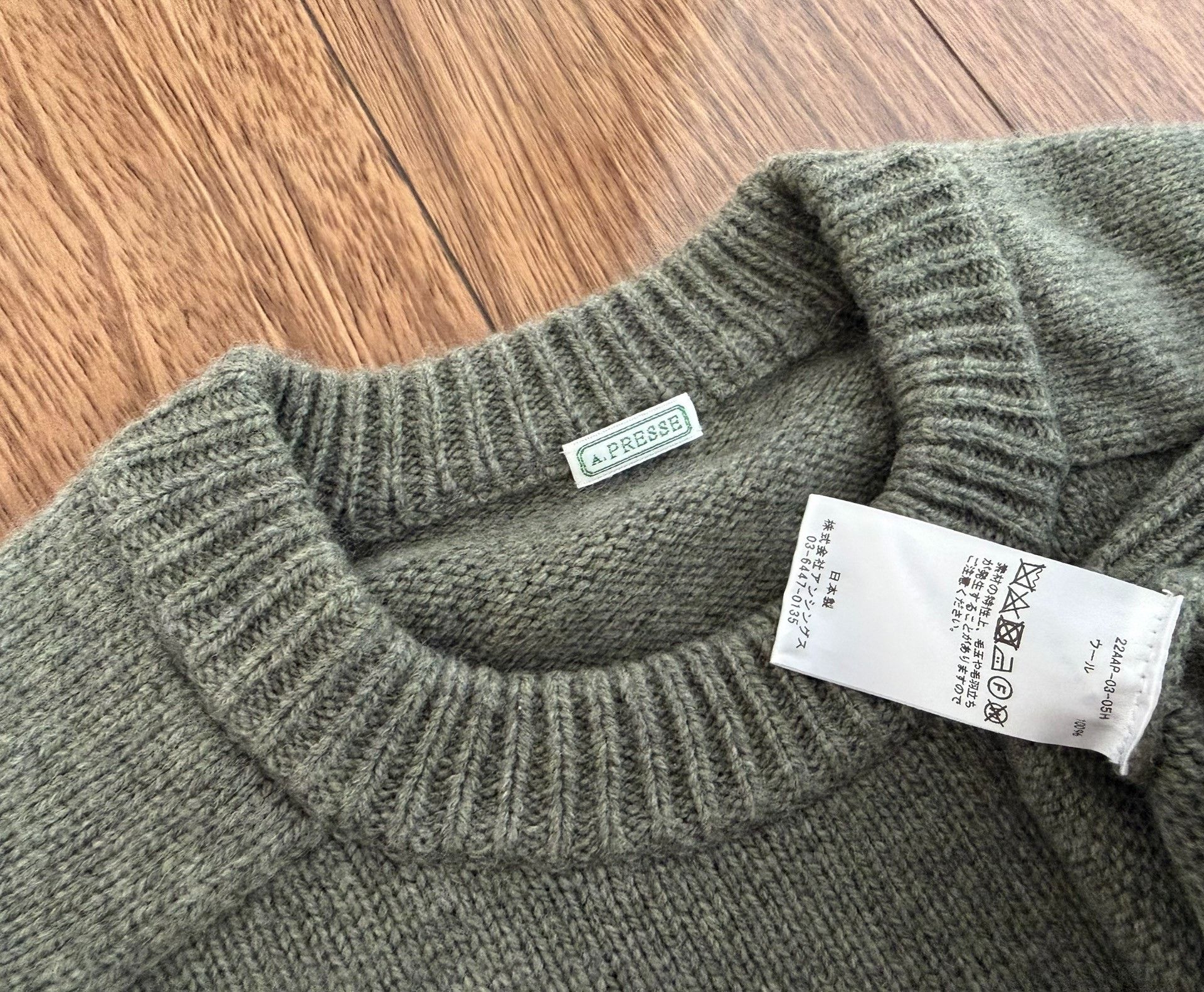A.PRESSE A.PRESSE Pure Wool Pullover Sweater Size US M / EU 48-50 / 2 - 3 Thumbnail