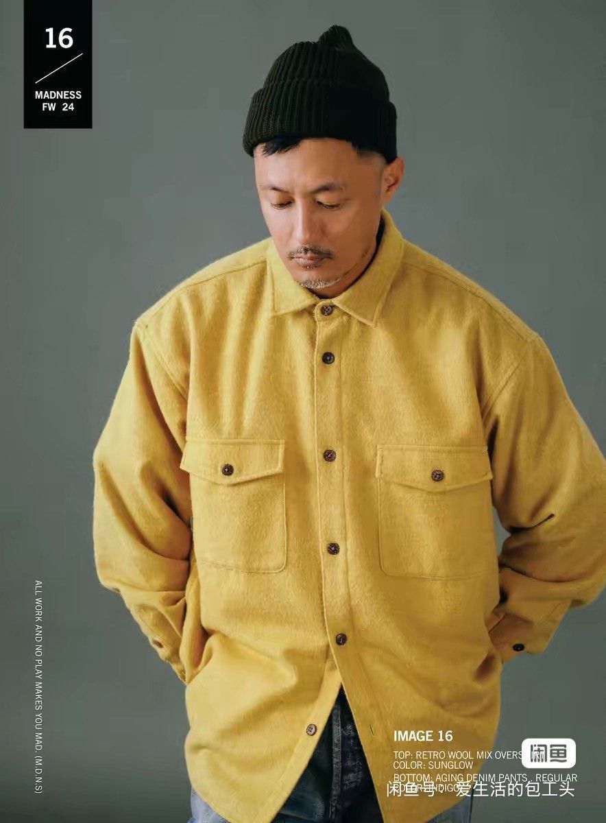 Madness MADNESS Wool Mix Shirt Size US L / EU 52-54 / 3 - 5 Thumbnail