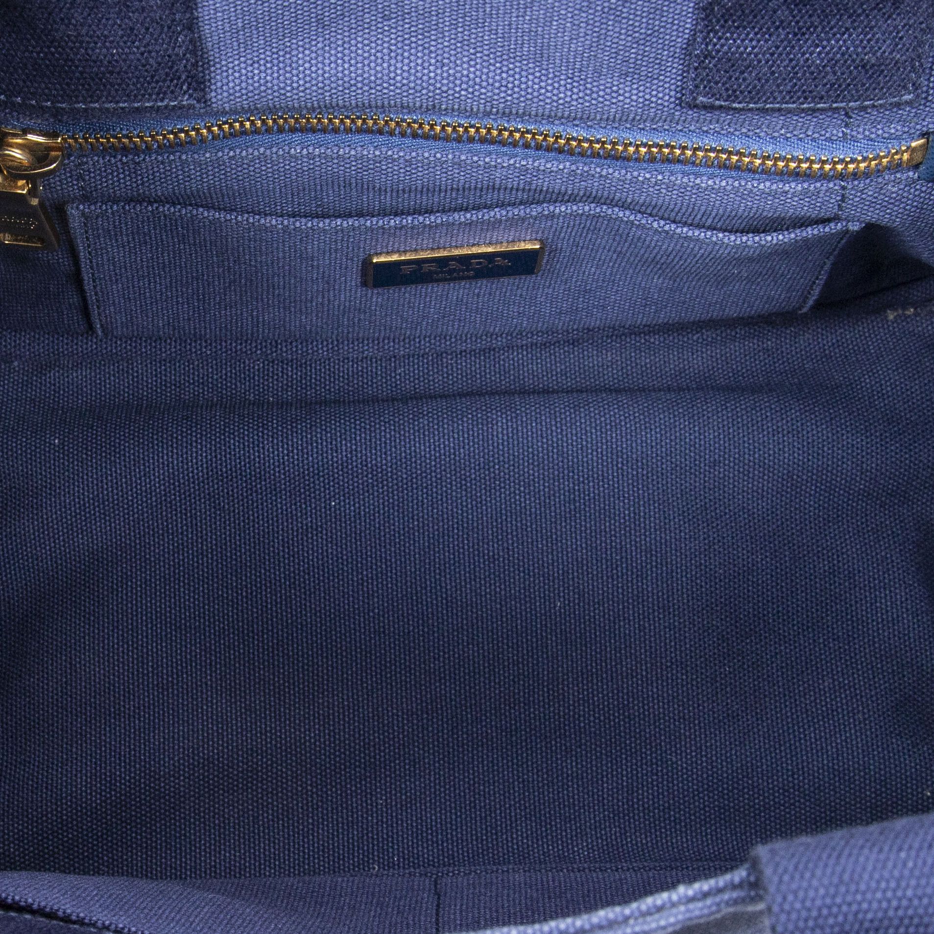 Prada Small Canapa Tote Size ONE SIZE - 7 Thumbnail