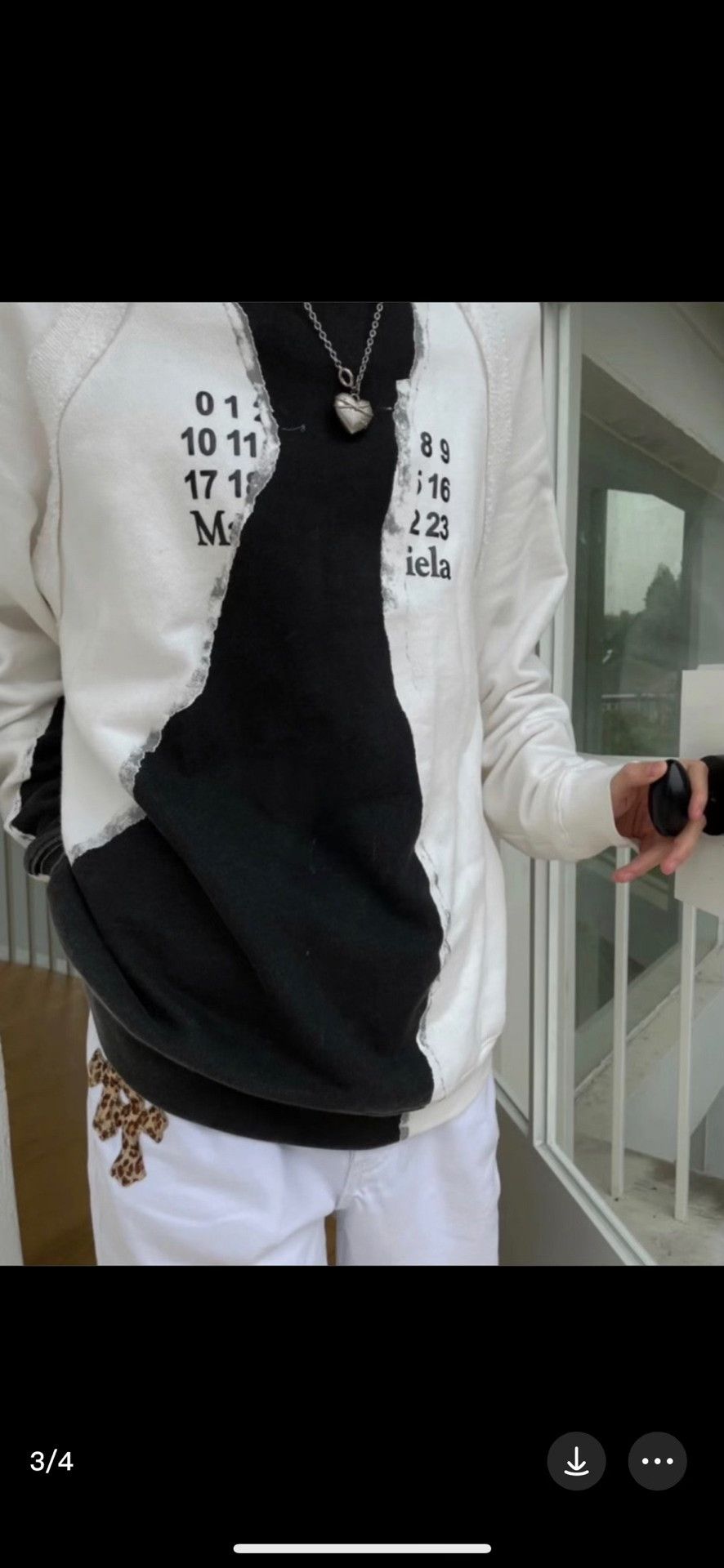 Maison Margiela Maison Margiela Spliced Splatter Sweatshirt Size US M / EU 48-50 / 2 - 4 Thumbnail