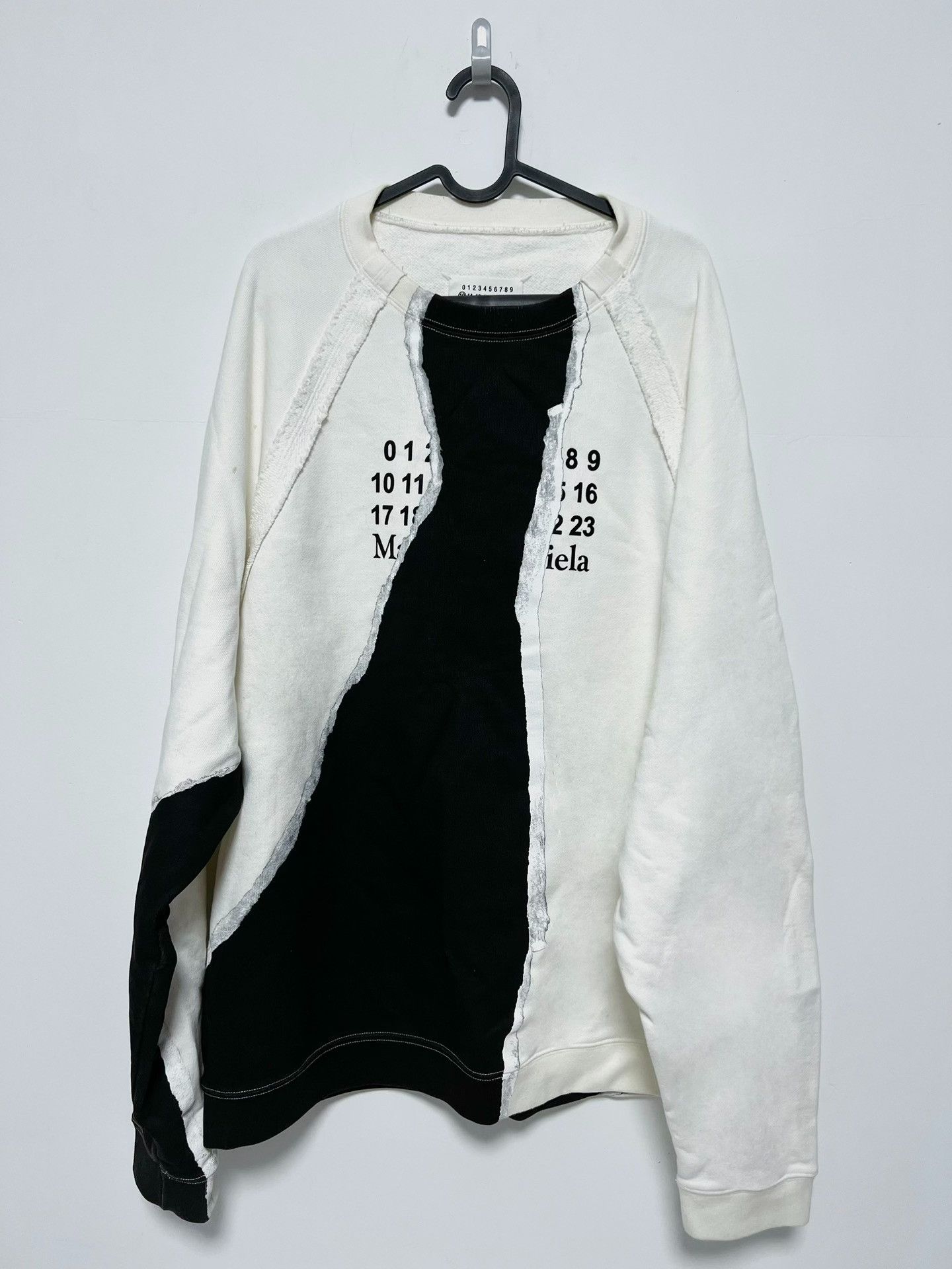 Maison Margiela Maison Margiela Spliced Splatter Sweatshirt Size US M / EU 48-50 / 2 - 2 Thumbnail