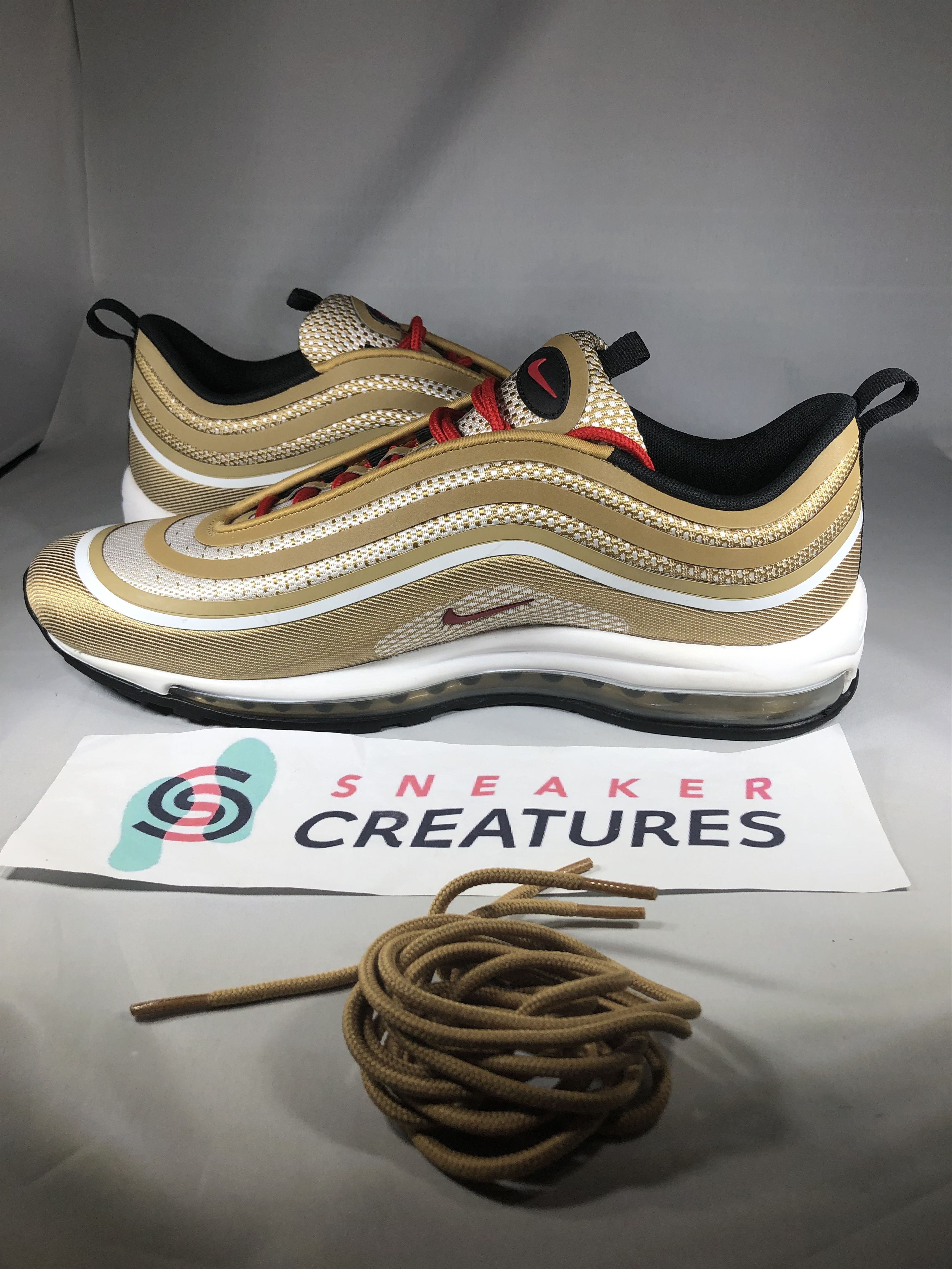 Nike Nike Air Max 97 Metallic Gold Size 13 Size US 13 / EU 46 - 4 Thumbnail