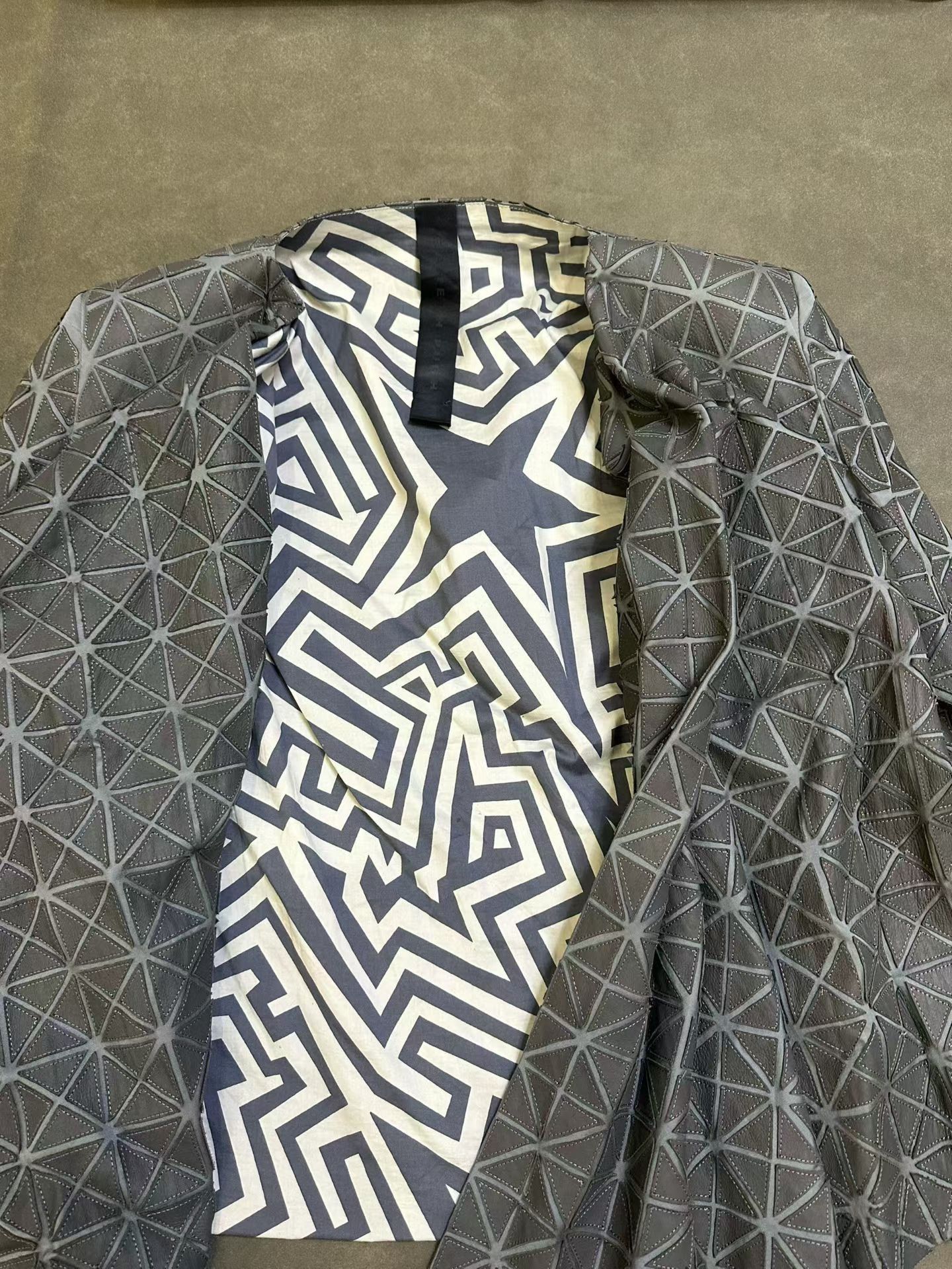 Gareth Pugh Gareth Pugh Leather Irregular Diamond Jacket Size US M / EU 48-50 / 2 - 3 Thumbnail