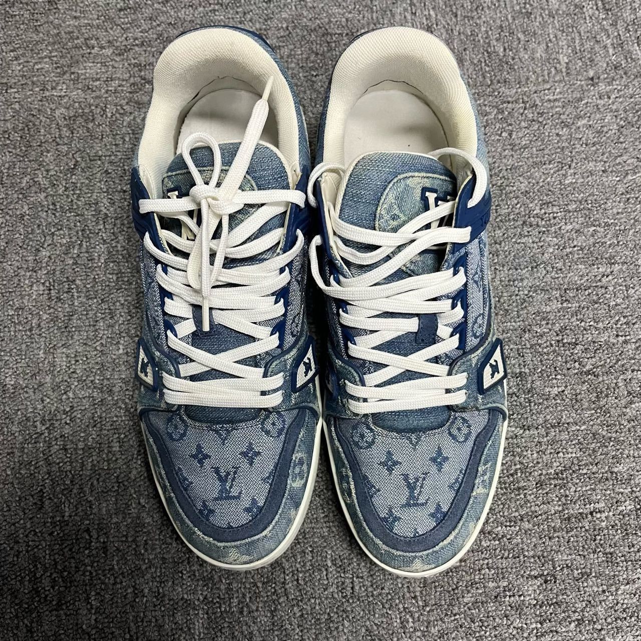 Louis Vuitton Louis Vuitton Trainer Denim Low-Top Sneakers Size US 6 / EU 39 - 2 Thumbnail