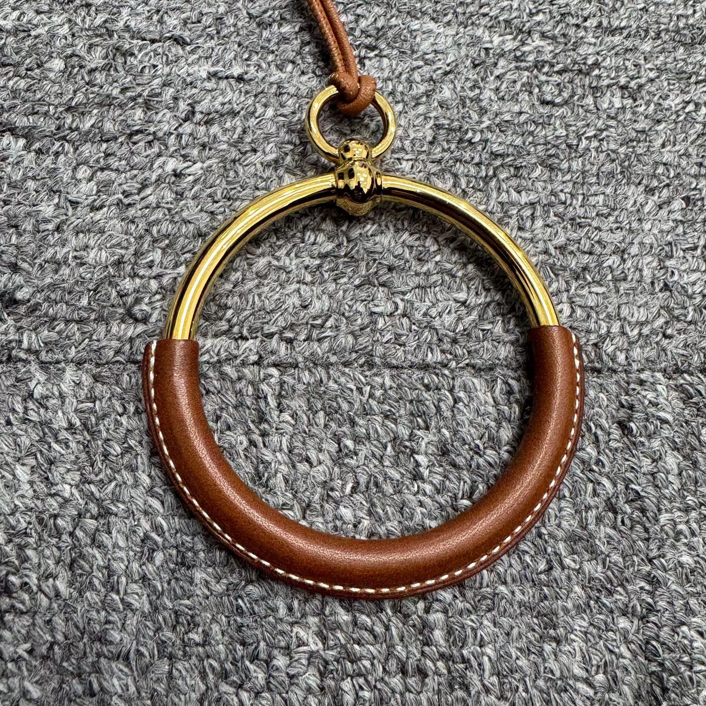 Hermes Hermes Circle Leather Necklace Size ONE SIZE - 3 Thumbnail