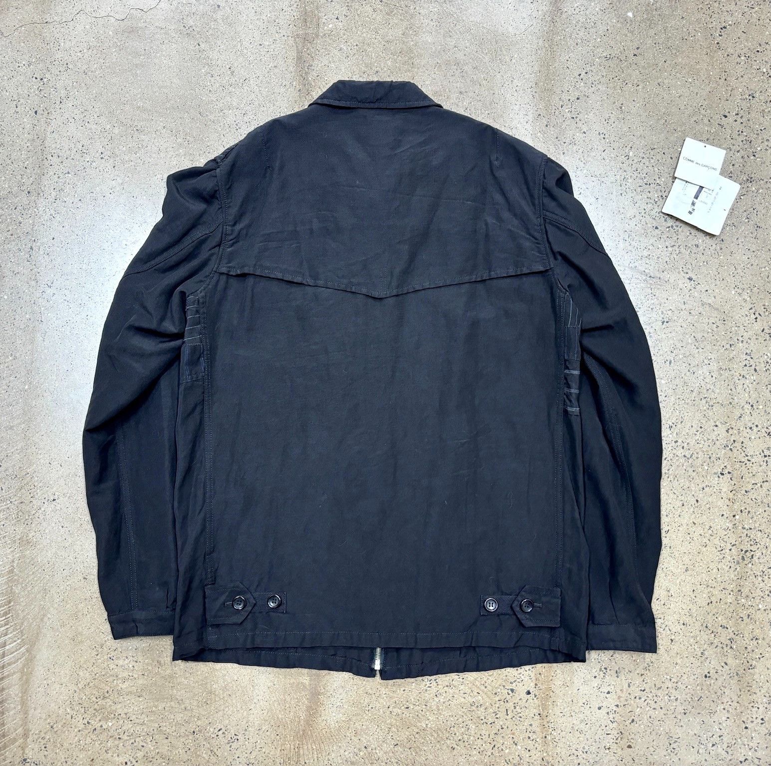 Comme des Garcons CDG Homme Striped Wool Jacket Size US L / EU 52-54 / 3 - 4 Thumbnail