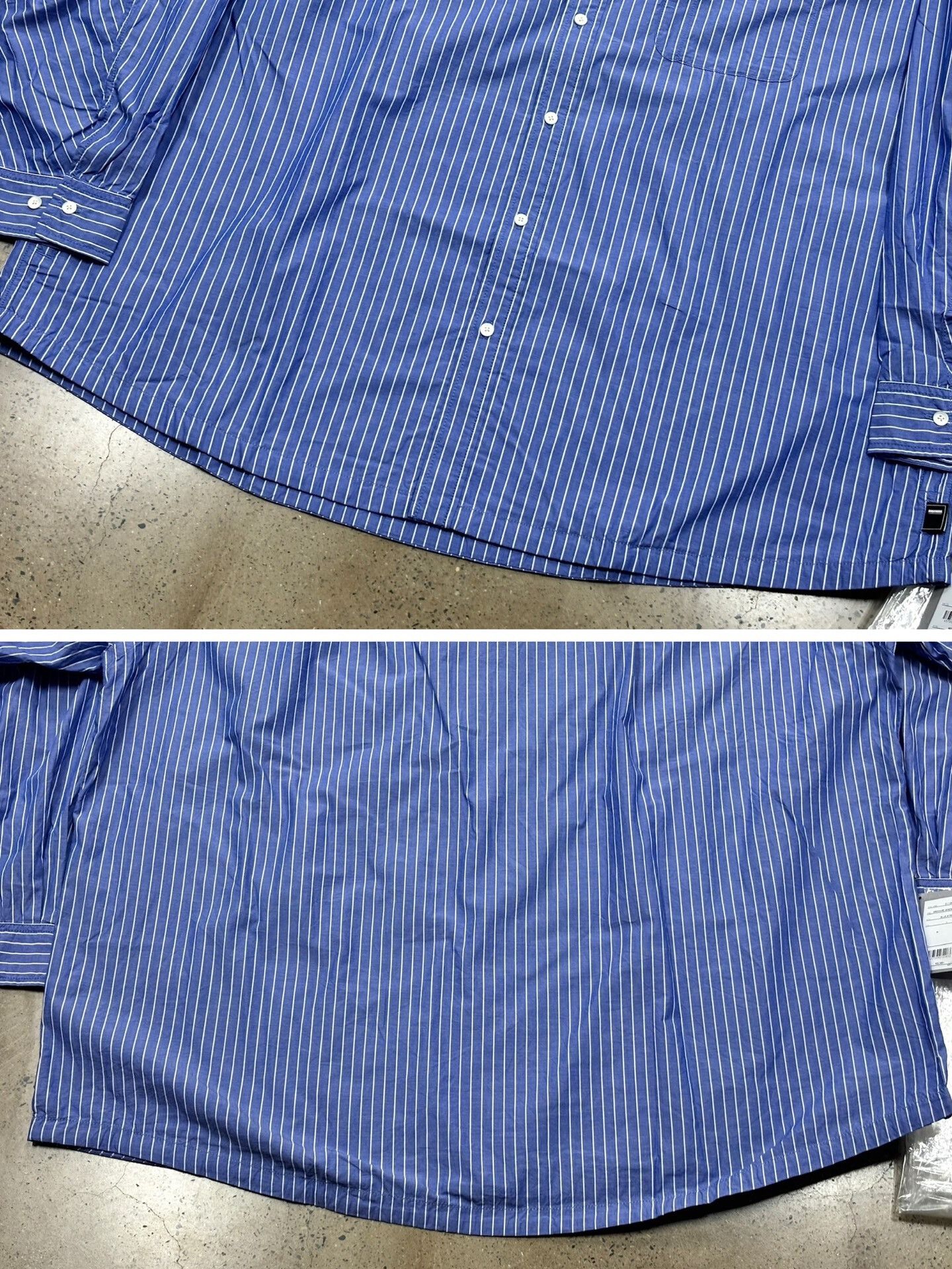 Beams Plus Blue Stripe Oversized Shirt Size US L / EU 52-54 / 3 - 3 Thumbnail