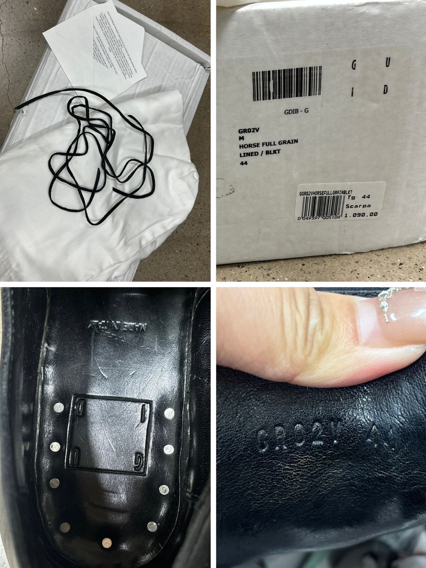 Guidi Guidi gr02v Horsehide Derby Boots Size US 10 / EU 43 - 9 Thumbnail