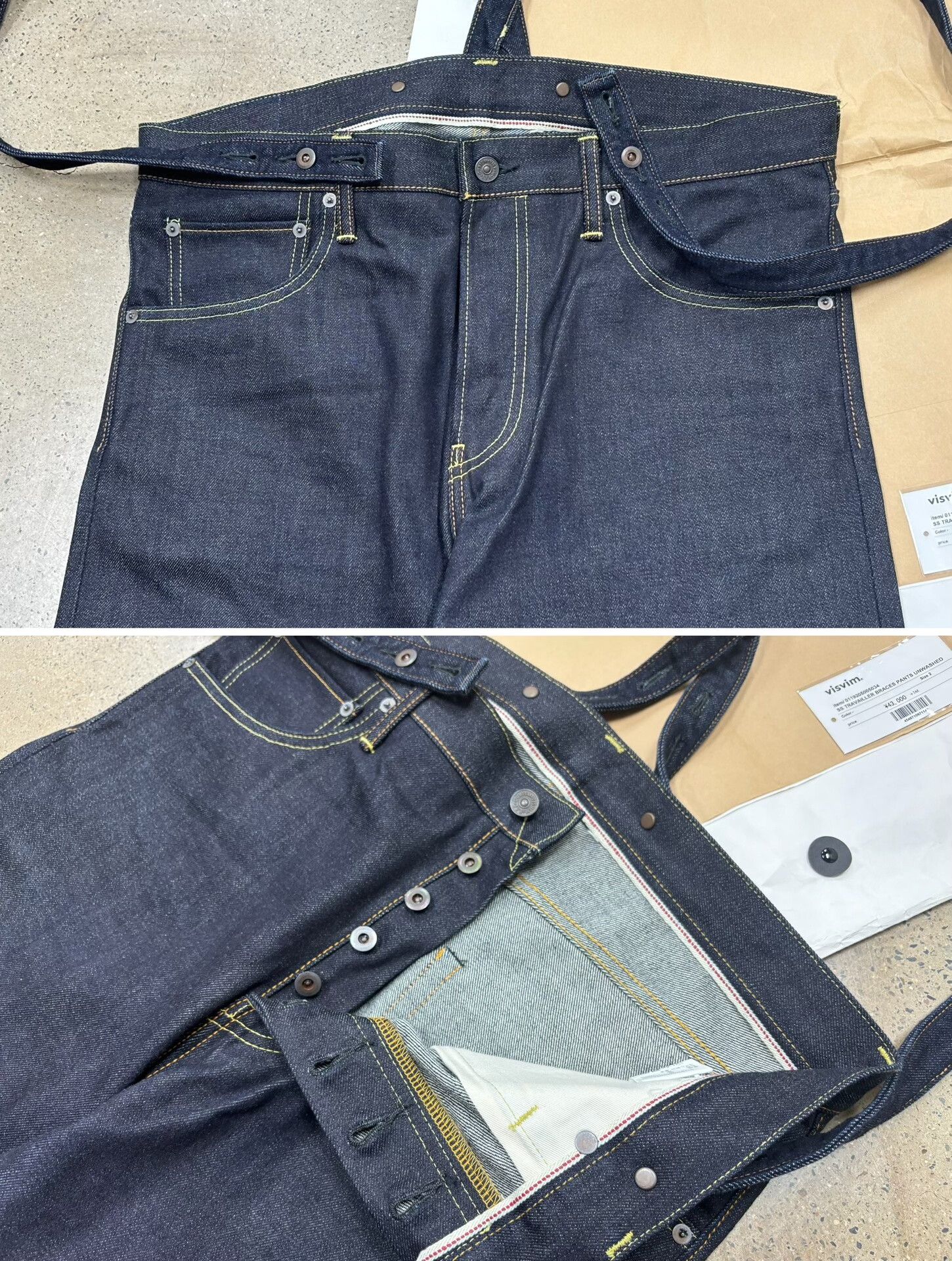 Visvim Visvim 19AW Travailler Braces Pants Unwashed Size US 26 / EU 42 - 5 Thumbnail