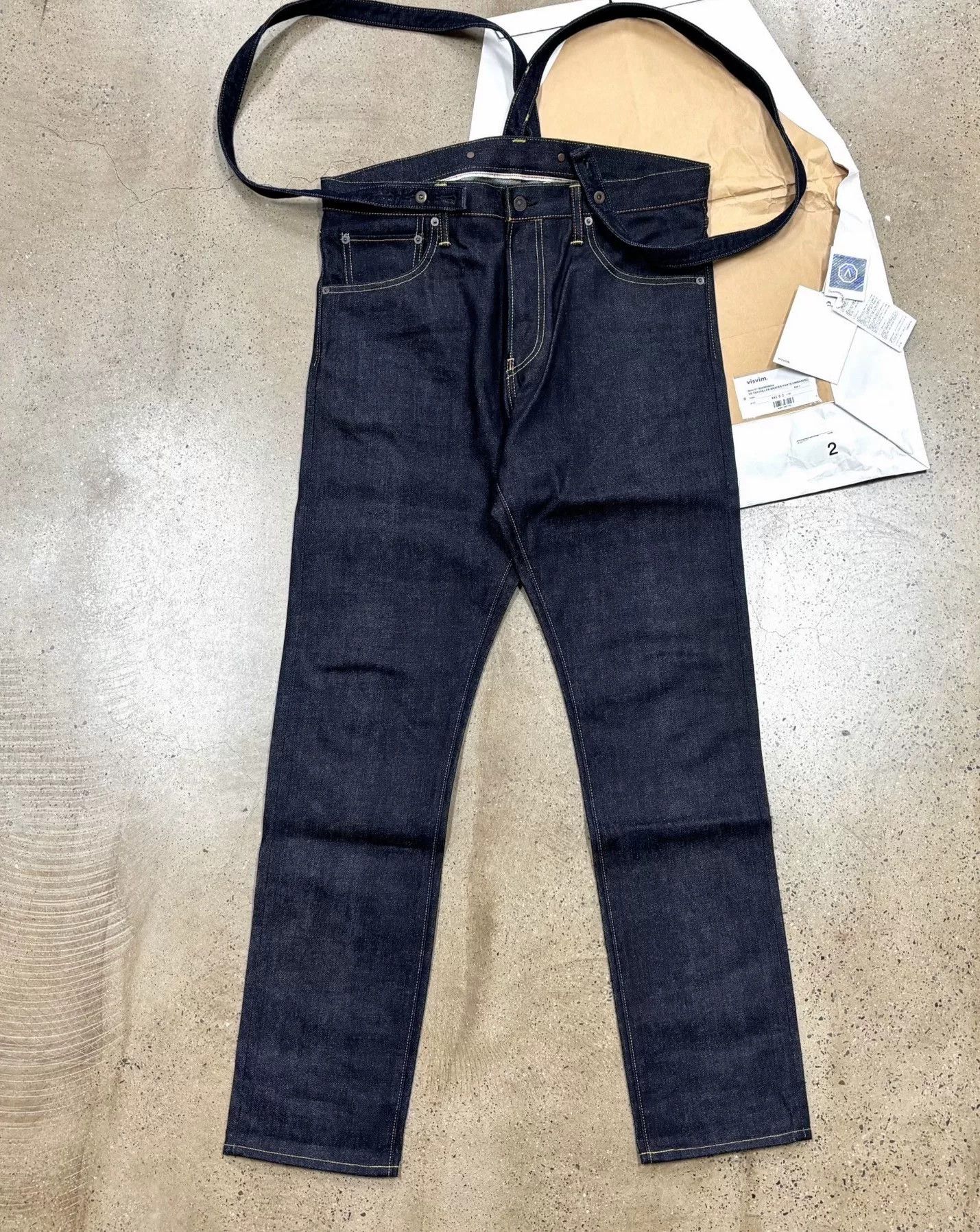 Visvim Visvim 19AW Travailler Braces Pants Unwashed Size US 26 / EU 42 - 2 Thumbnail