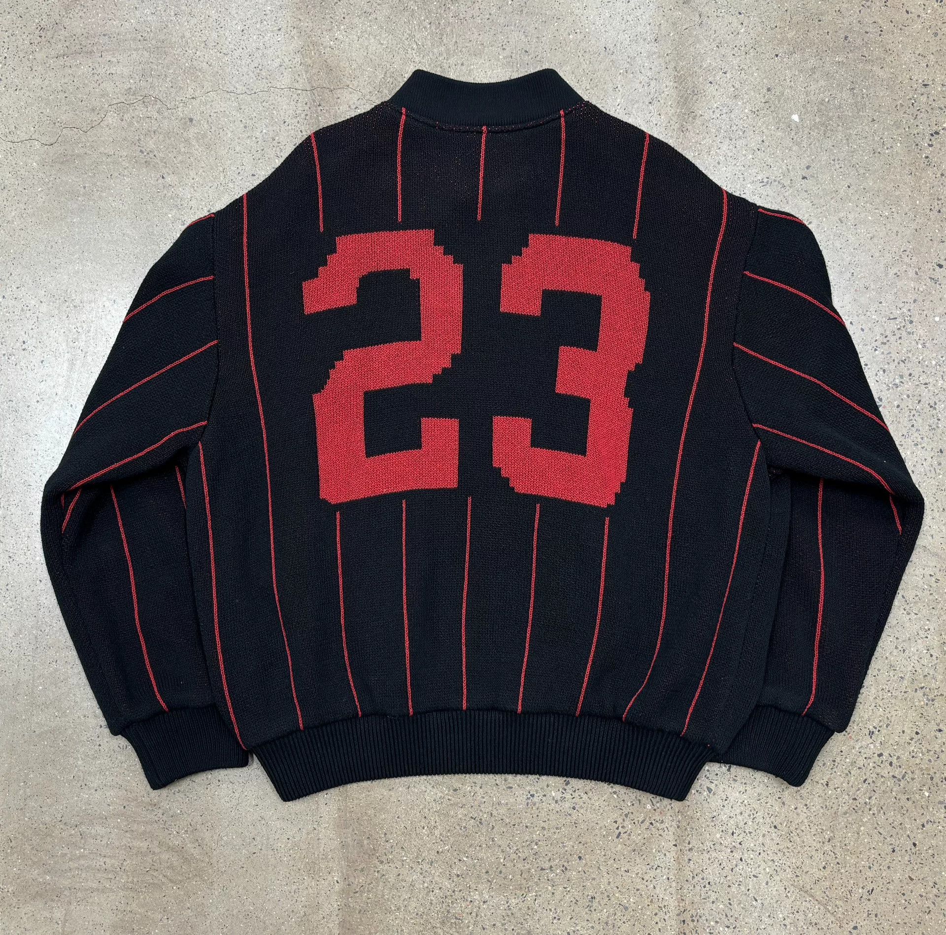 Supreme Supreme 23 Pinstripe Varsity Zip Up Sweater Size US S / EU 44-46 / 1 - 2 Thumbnail