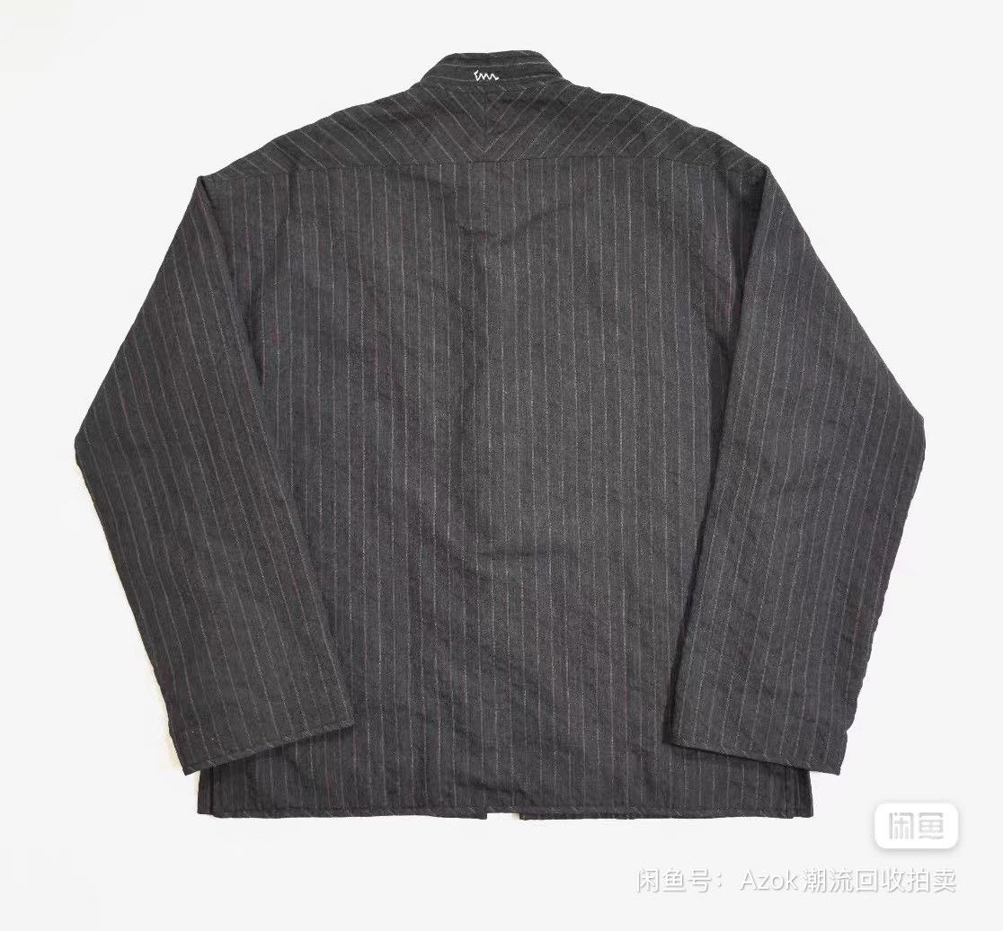 Visvim Visvim Dharma Santome Stripe Wool Shirt Size US XL / EU 56 / 4 - 8 Thumbnail
