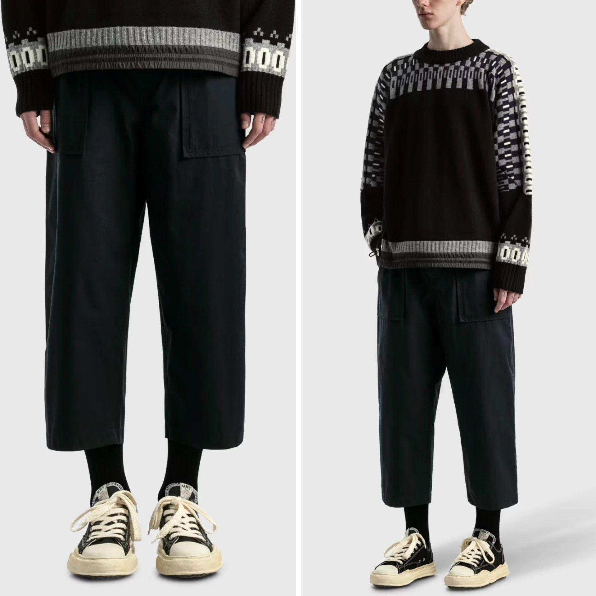 Sacai Sacai Cotton Oxford Cargo Pants Size US 26 / EU 42 - 3 Thumbnail