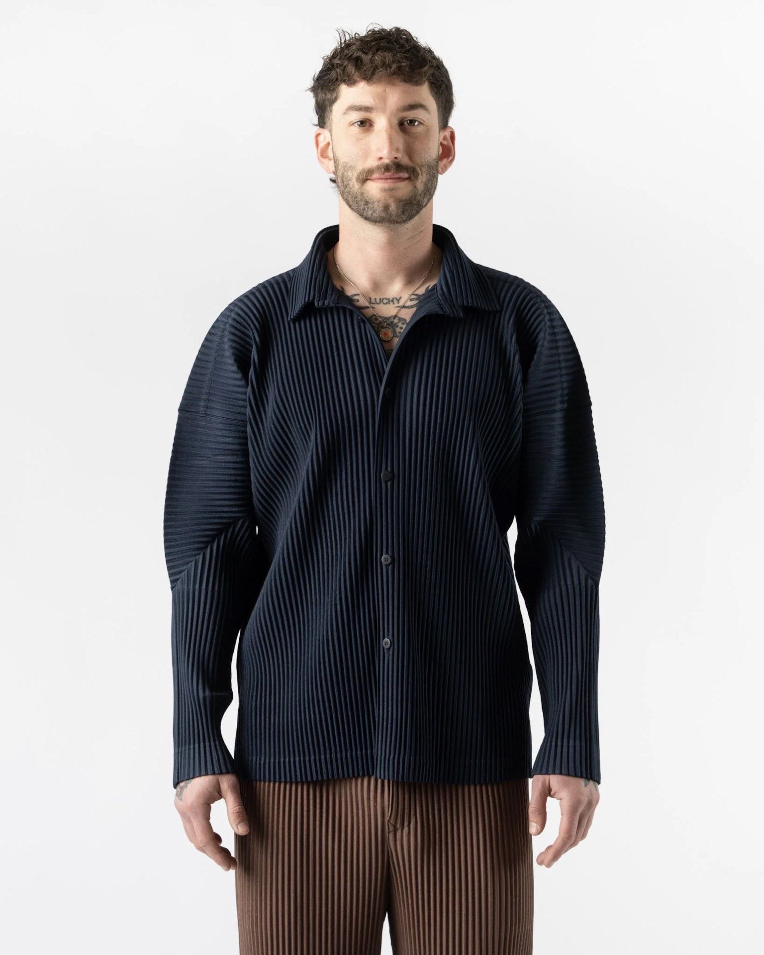 Issey Miyake Issey Miyake Pleated Jacket Size 3 JJ111 Size US L / EU 52-54 / 3 - 2 Thumbnail