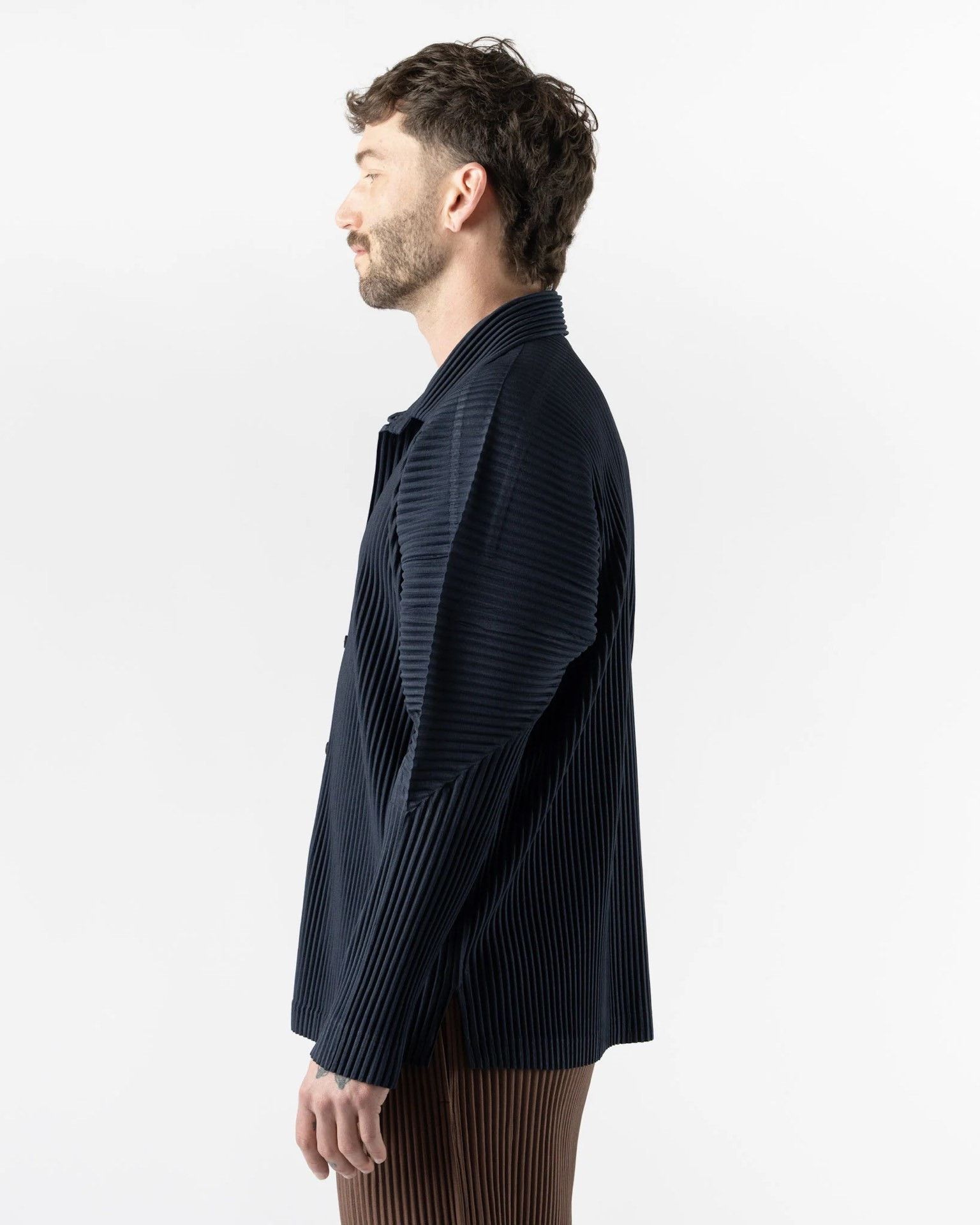 Issey Miyake Issey Miyake Pleated Jacket Size 3 JJ111 Size US L / EU 52-54 / 3 - 3 Thumbnail