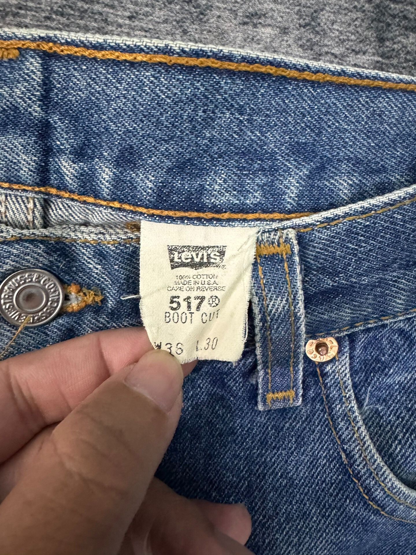 Levi's Vintage Levis 517 90s USA Blue Jeans Size US 36 / EU 52 - 2 Thumbnail