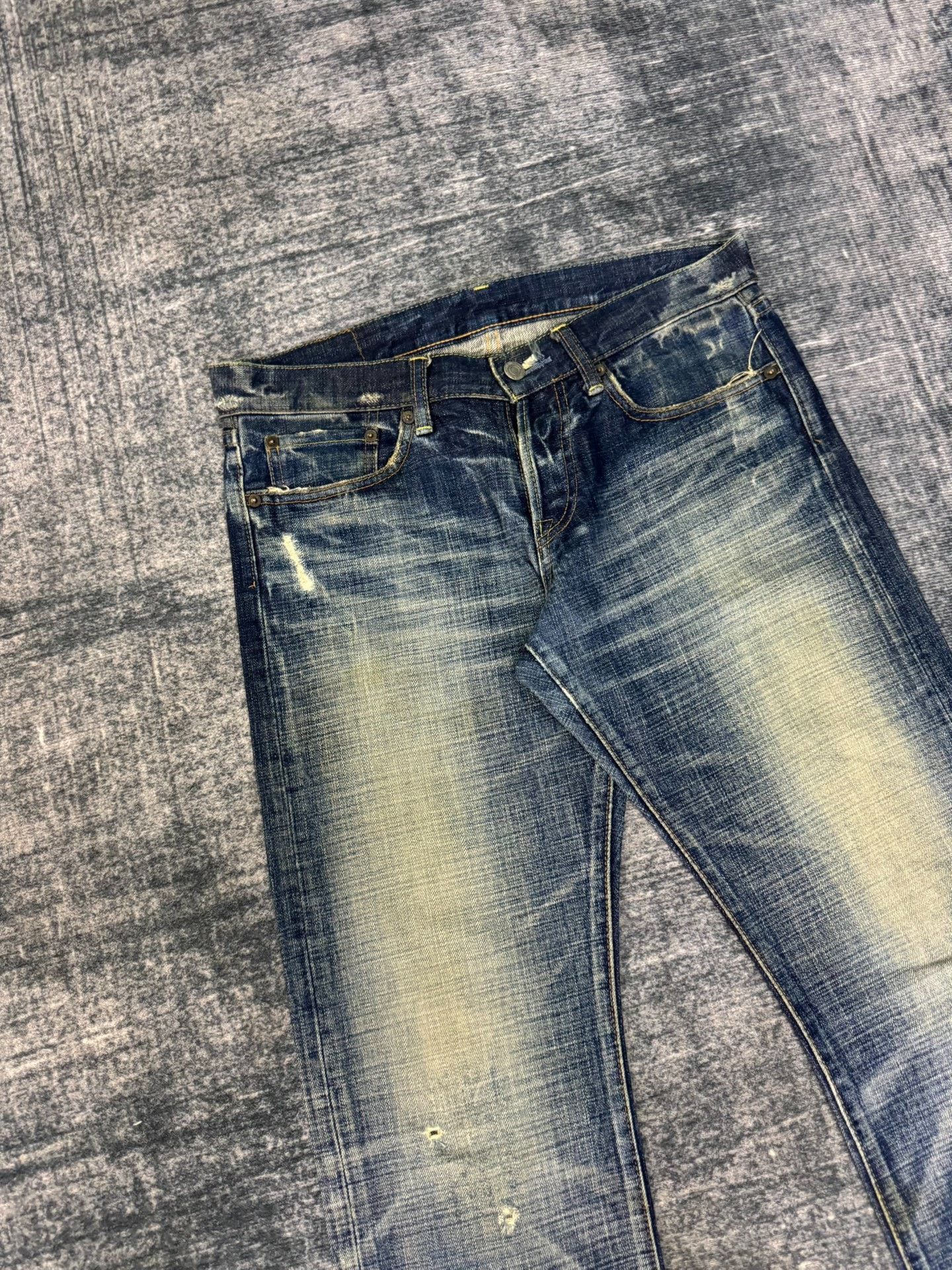 Vintage Vintage ETERNAL 00s Washed Denim Jeans Size US 33 - 2 Thumbnail