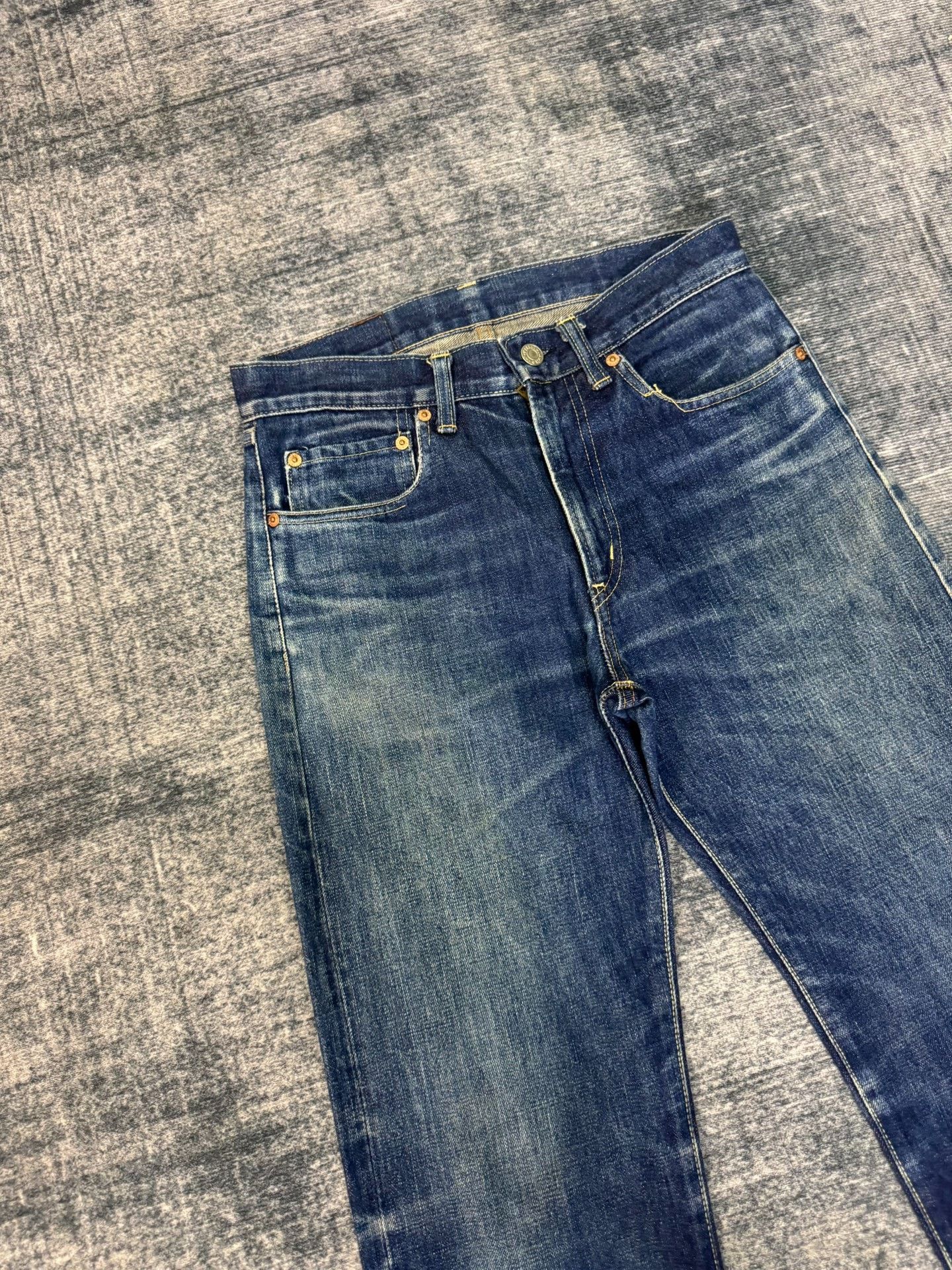 Vintage Vintage Blue Blue 00s Washed Jeans Size US 29 - 2 Thumbnail