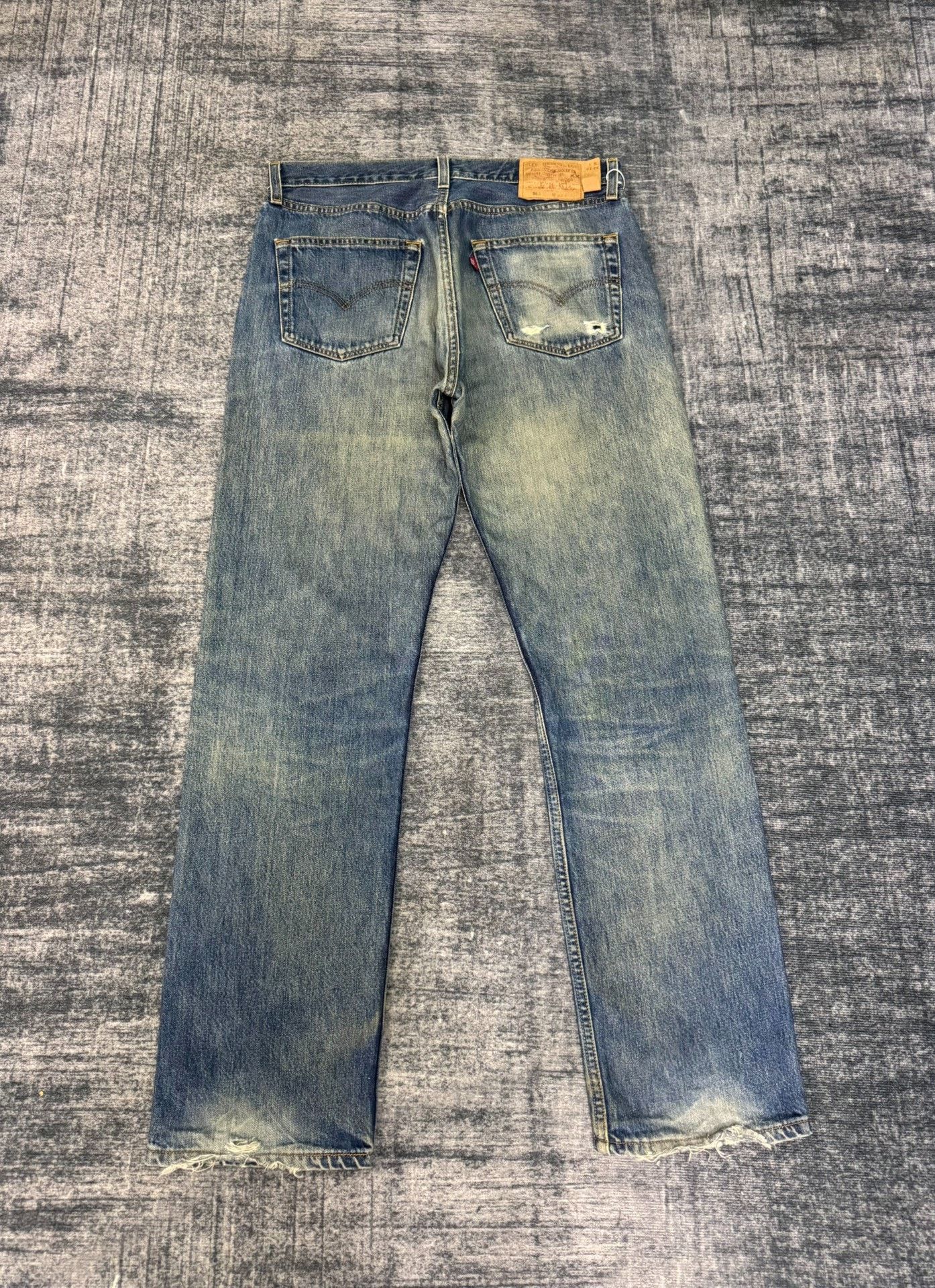 Levi's Vintage Levi's 501 90s Washed Blue Jeans Size US 34 / EU 50 - 6 Thumbnail