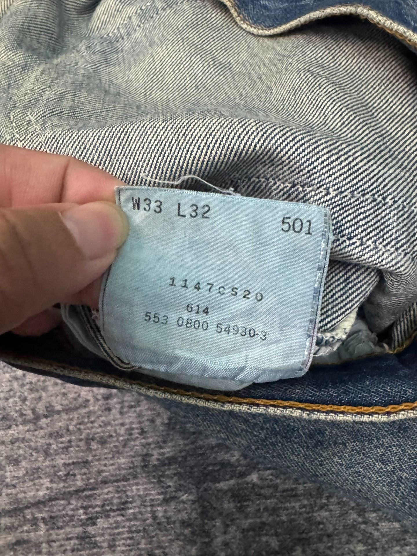 Levi's Vintage Levi's 501 90s Washed Blue Jeans Size US 34 / EU 50 - 5 Thumbnail