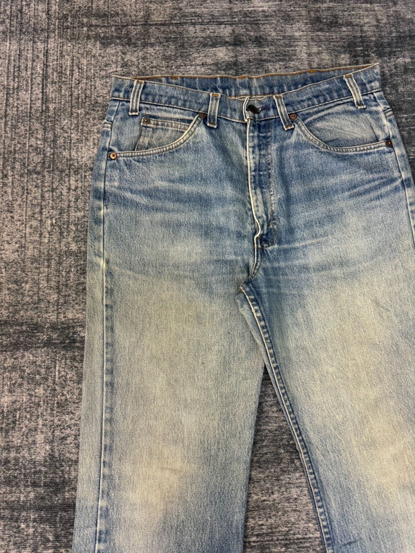 Levi's Vintage Levis 517 80s USA Washed Blue Jeans Size US 33 - 3 Thumbnail