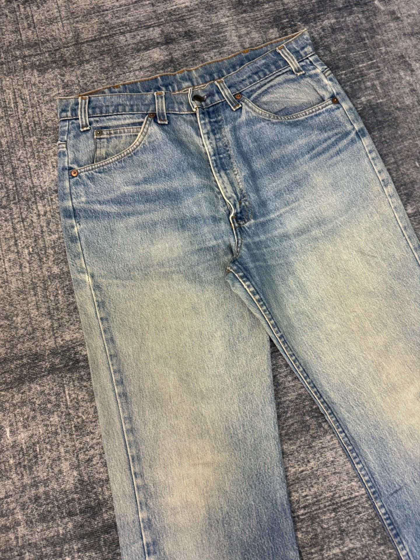 Levi's Vintage Levis 517 80s USA Washed Blue Jeans Size US 33 - 2 Thumbnail