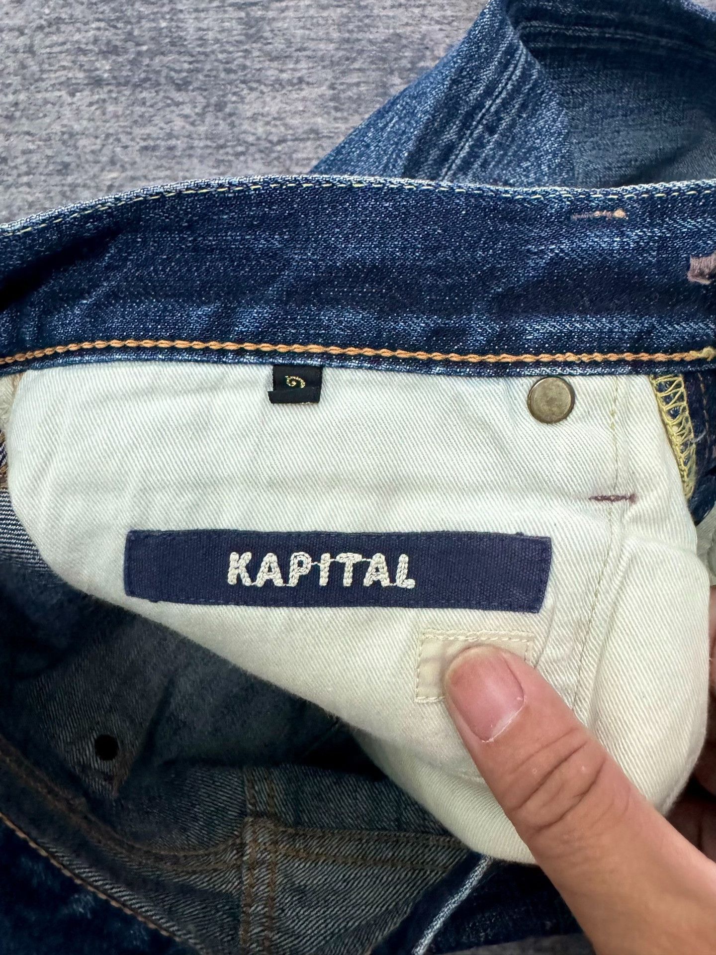 Kapital Vintage KAPITAL Washed Blue Jeans Size US 32 / EU 48 - 5 Thumbnail