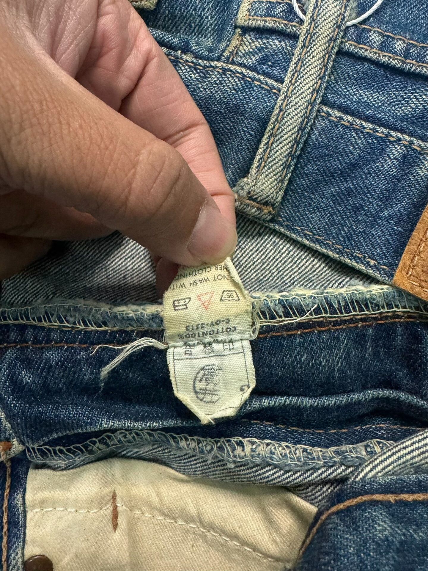 Vintage Vintage BIG JOHN Retro Blue Jeans Size US 32 / EU 48 - 4 Thumbnail