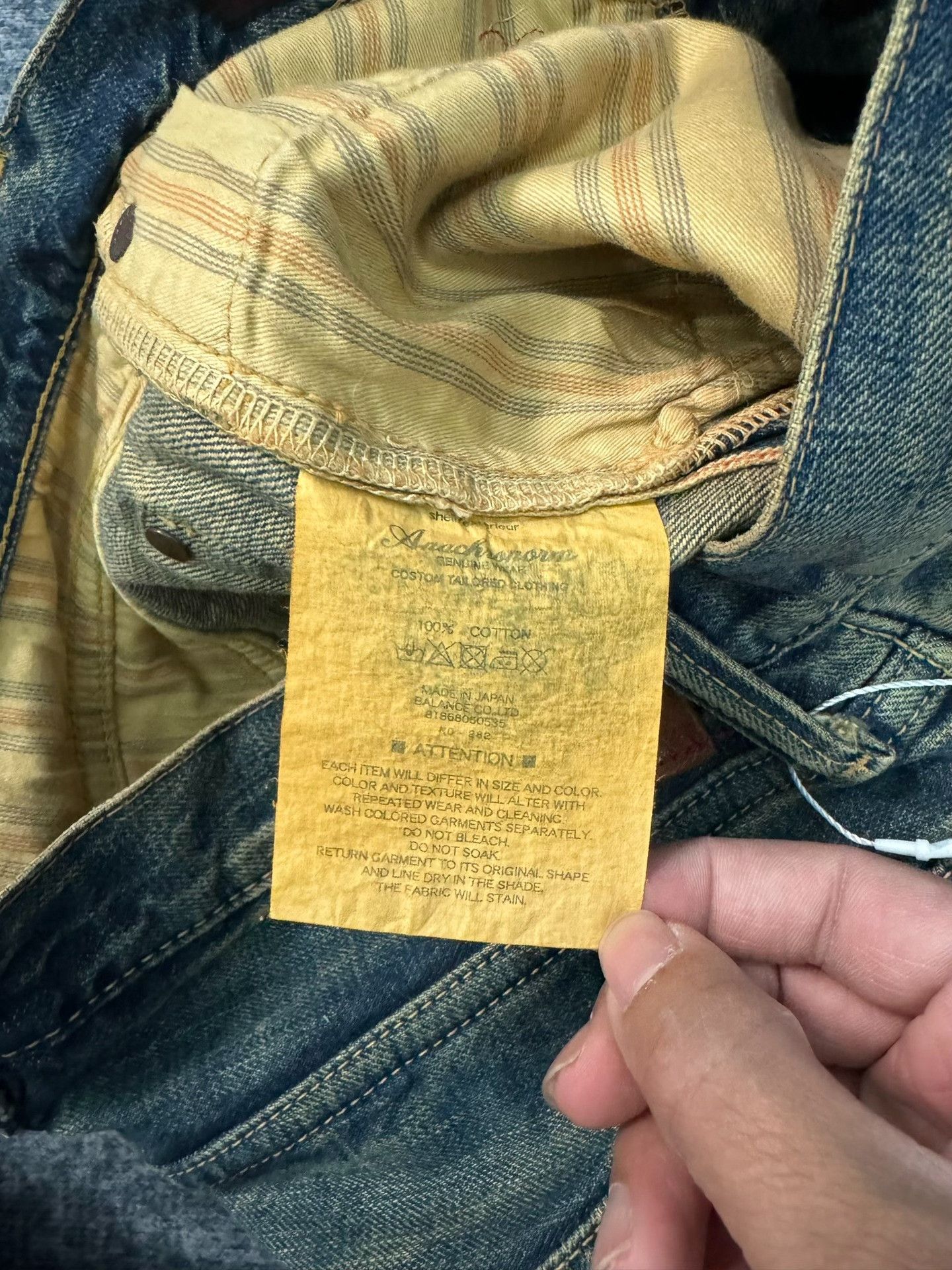 Vintage Vintage Anarchrom Japanese Washed Blue Jeans Size US 31 - 5 Thumbnail