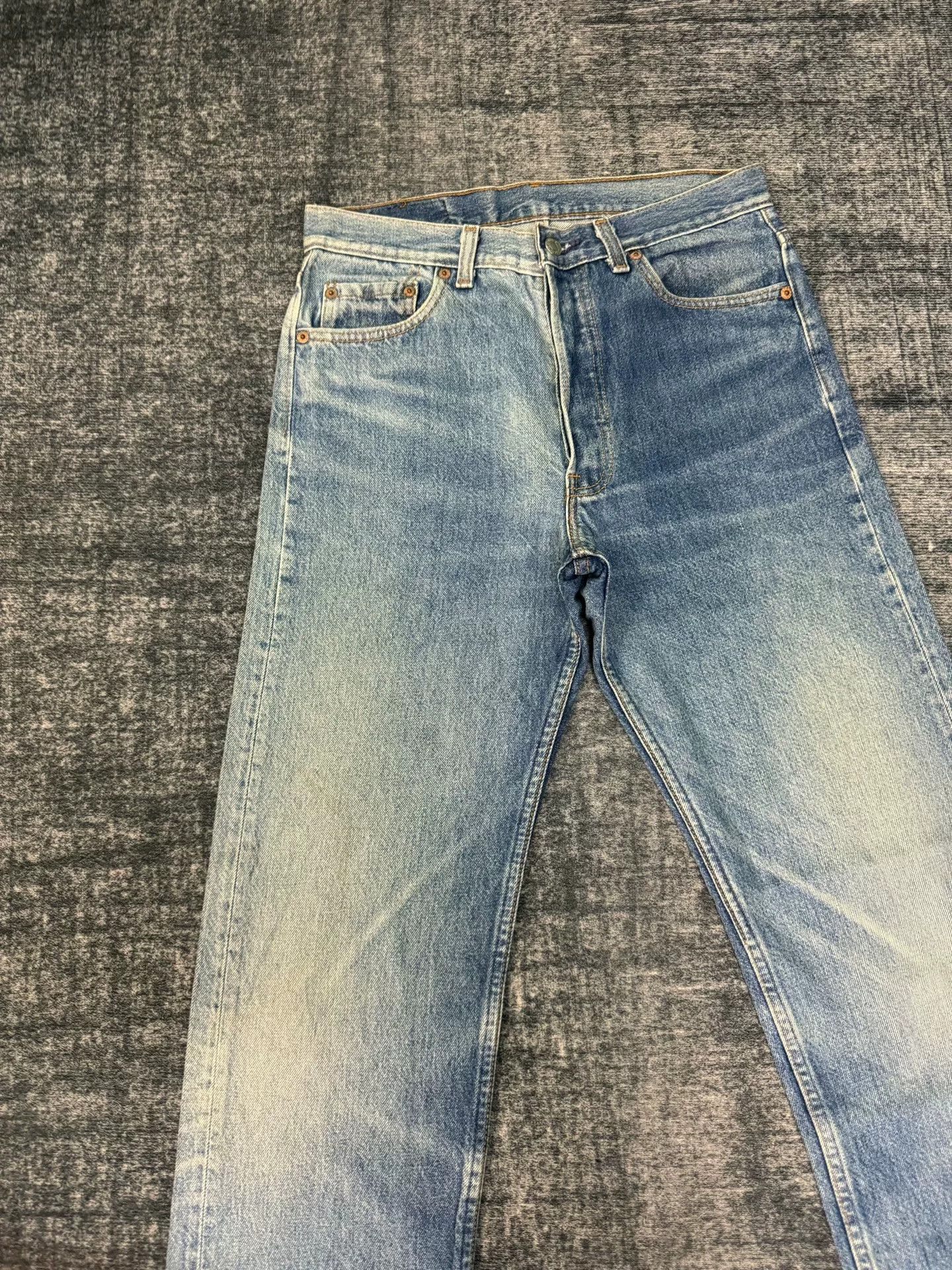 Levi's Vintage Levi's 501 90s Washed Blue Jeans Size US 30 / EU 46 - 3 Thumbnail