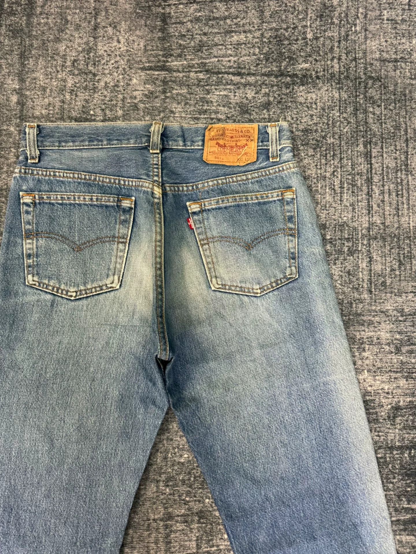 Levi's Vintage Levi's 501 90s Washed Blue Jeans Size US 30 / EU 46 - 7 Thumbnail