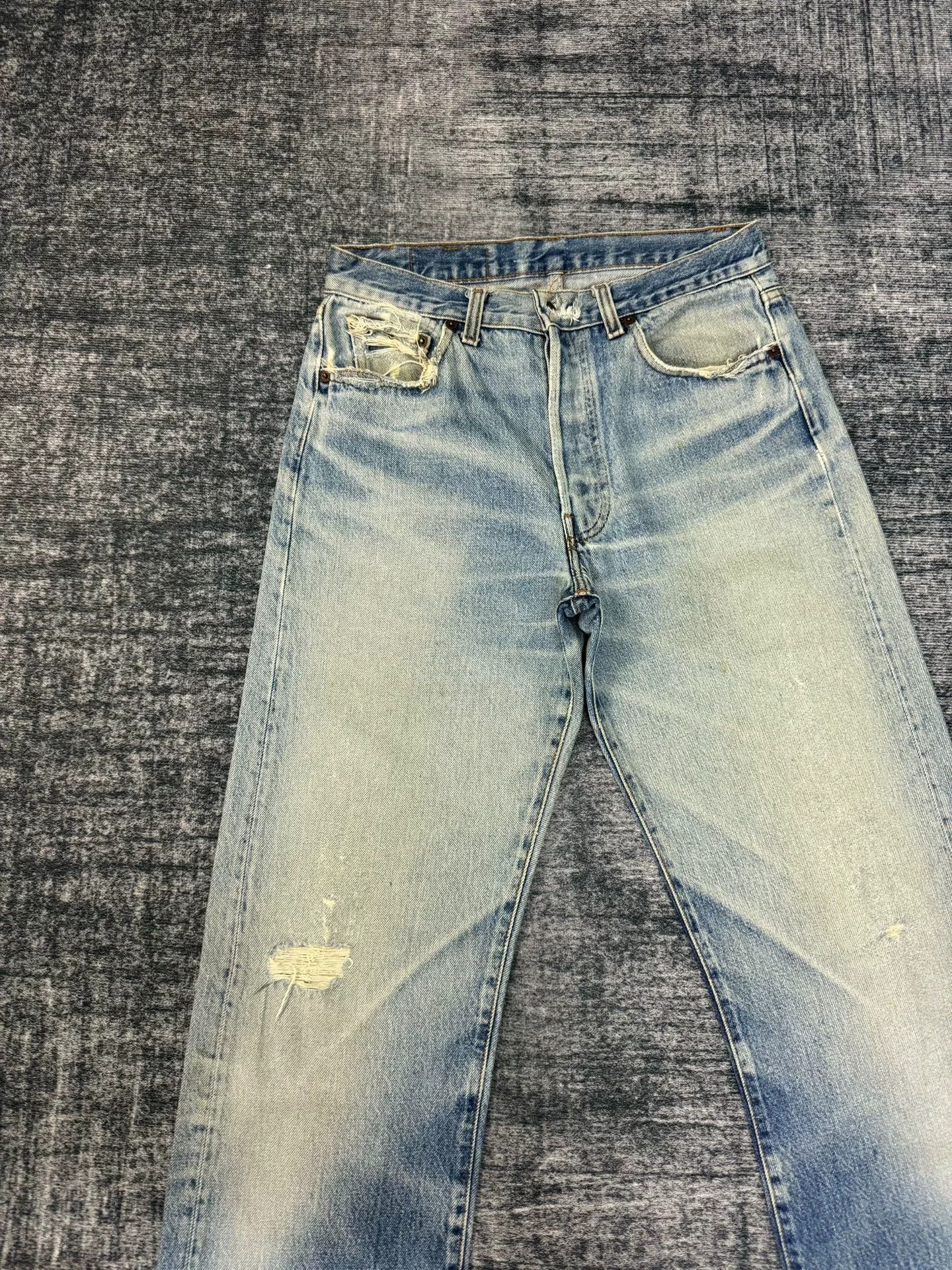 Levi's Vintage Levi's 501 80s Washed Blue Jeans Size US 32 / EU 48 - 3 Thumbnail