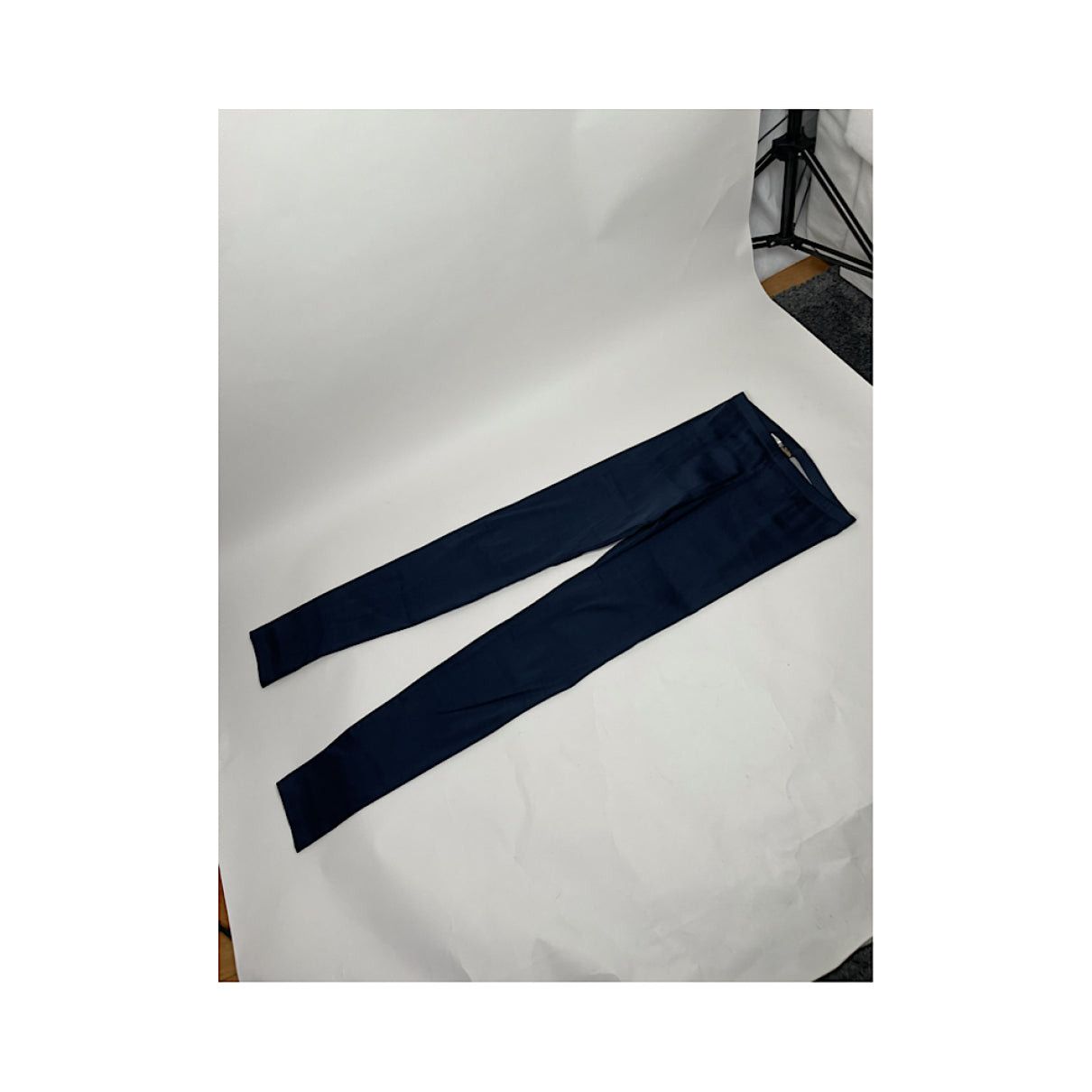 Jean Paul Gaultier Navy Polyester Trouser Size 24" / US 00 / IT 34 - 3 Thumbnail