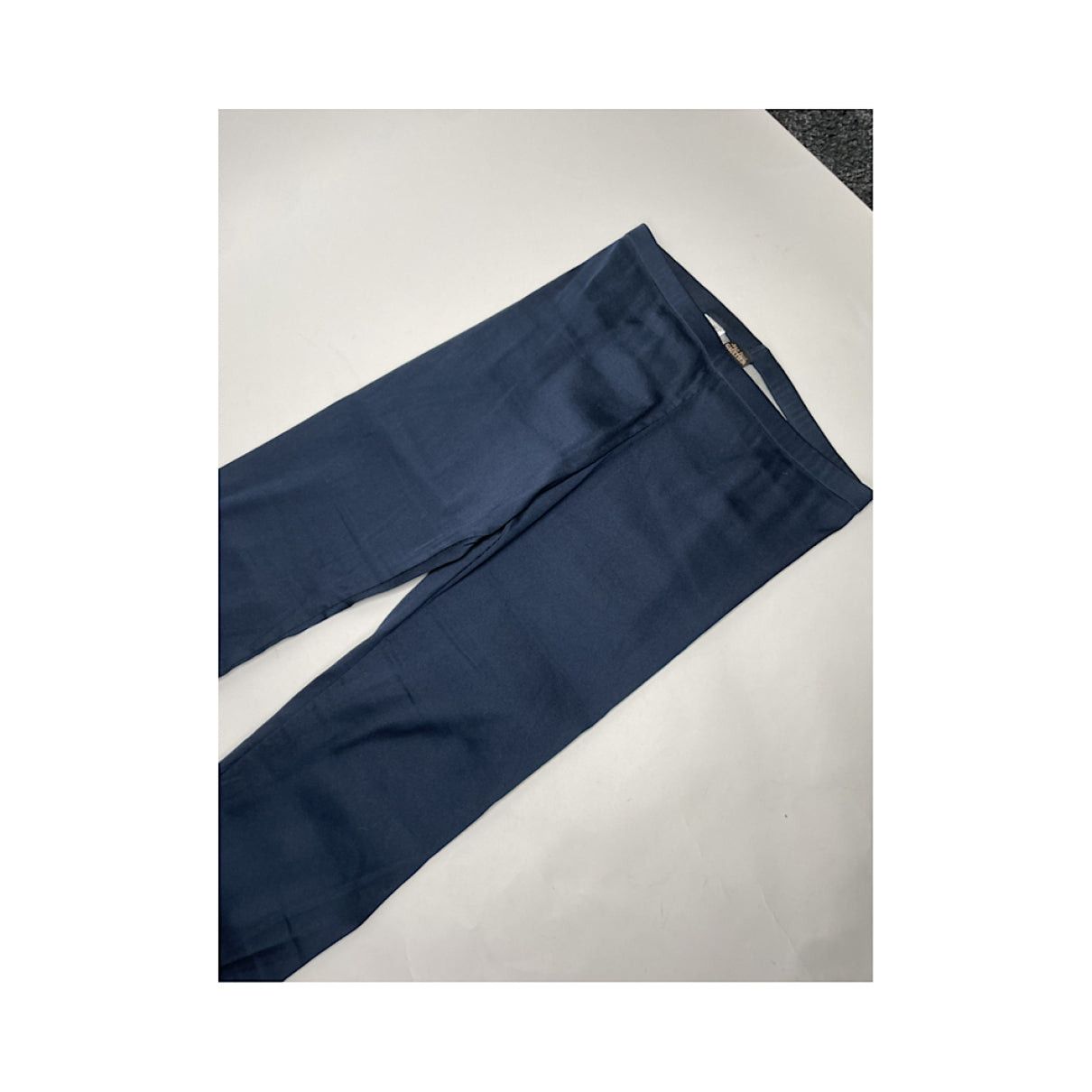 Jean Paul Gaultier Navy Polyester Trouser Size 24" / US 00 / IT 34 - 2 Thumbnail