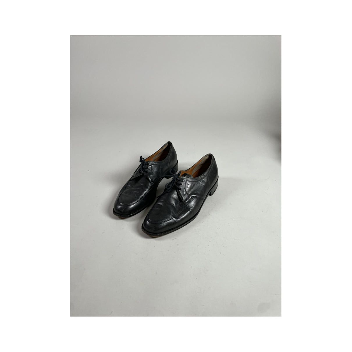 Yves Saint Laurent Black Leather Lace Up Size US 10 / IT 40 - 3 Thumbnail