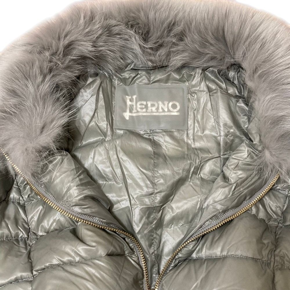 Other Other Herno Fox Fur Long Down Coat Textile Outerwear DUTY FREE for USA Size ONE SIZE - 4 Thumbnail