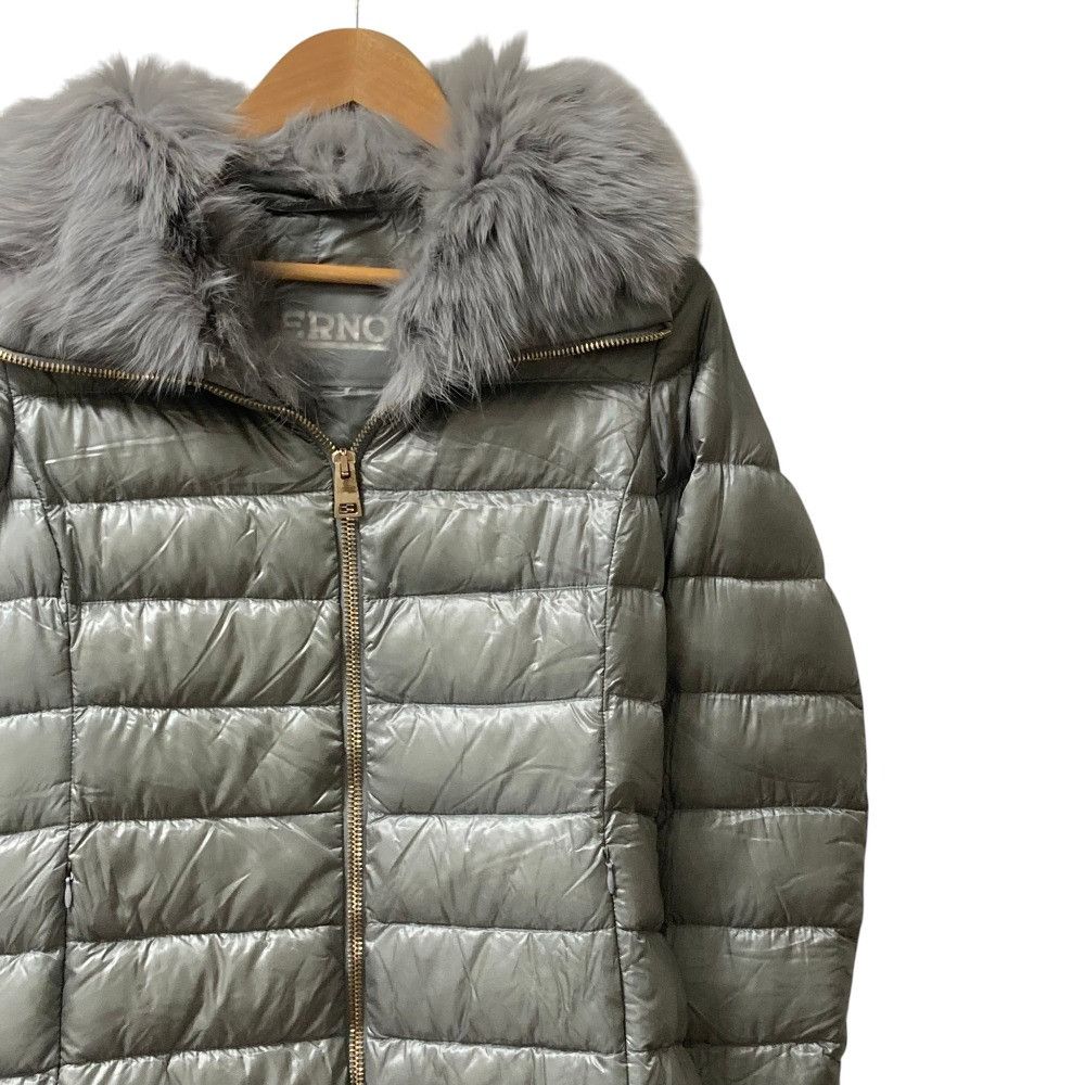 Other Other Herno Fox Fur Long Down Coat Textile Outerwear DUTY FREE for USA Size ONE SIZE - 2 Thumbnail