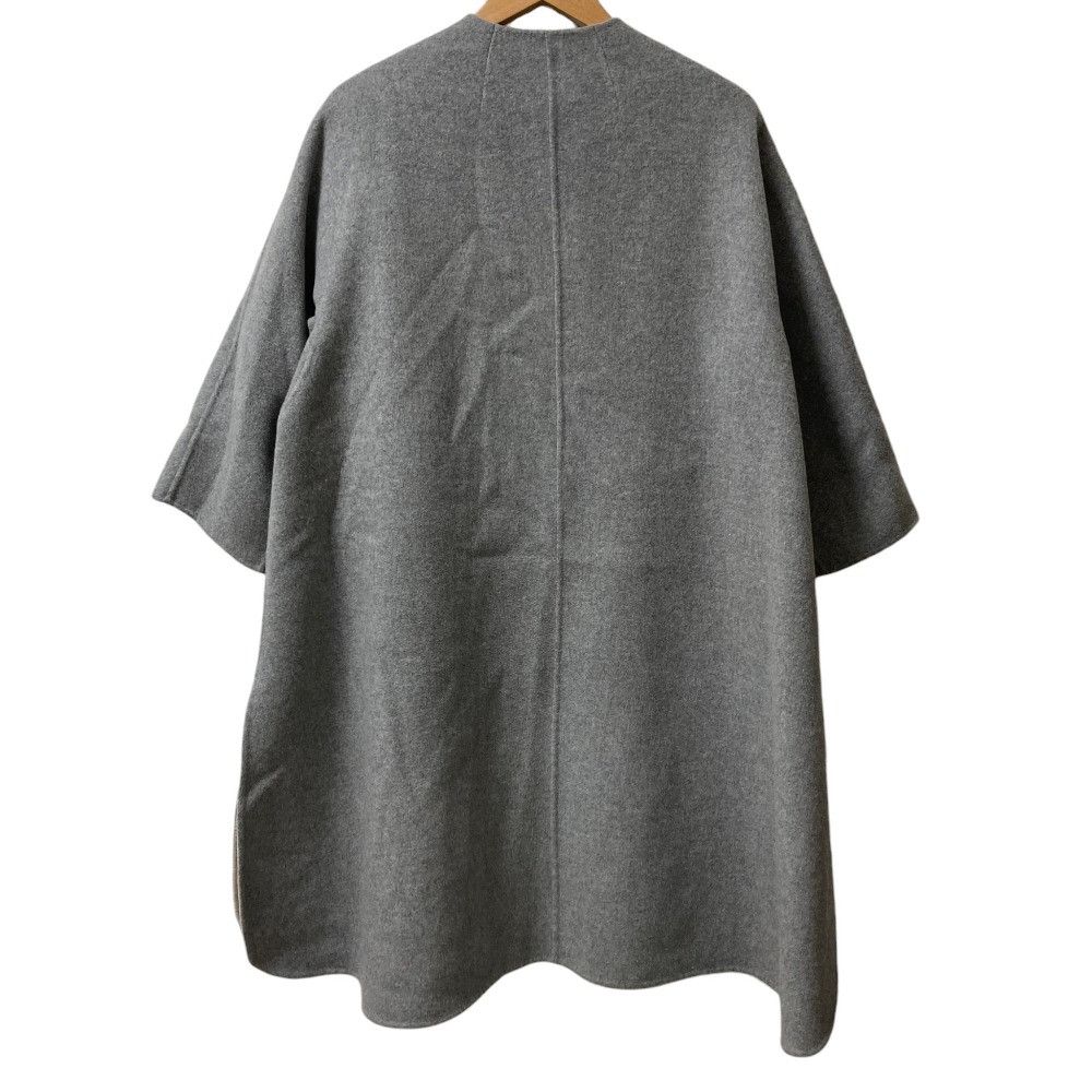 Other Other Drawer Wool Cashmere Long Collarless Coat Textile Outerwear 6525-299-0655 DUTY FREE for USA Size ONE SIZE - 3 Thumbnail