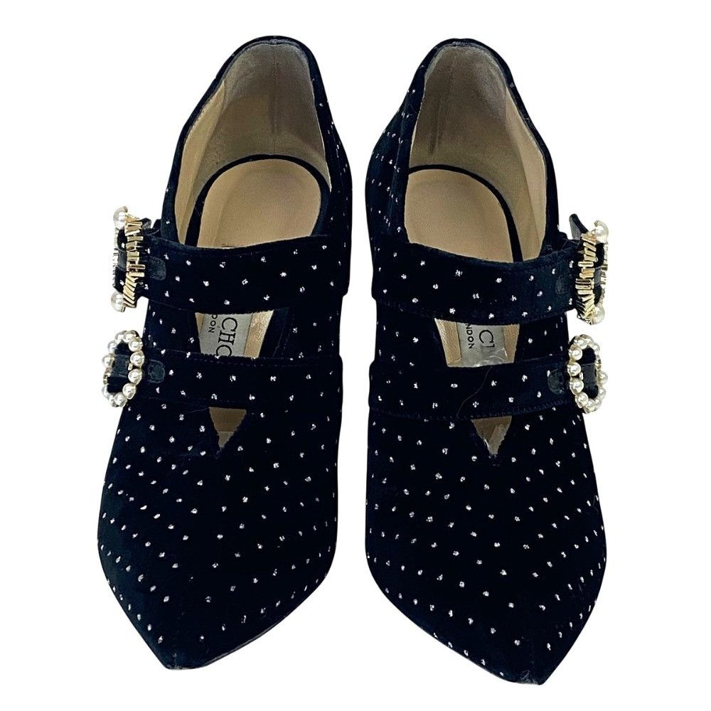 Jimmy Choo Jimmy Choo Jimmy Choo Velvet Pumps Textile Shoes DUTY FREE for USA Size ONE SIZE - 4 Thumbnail